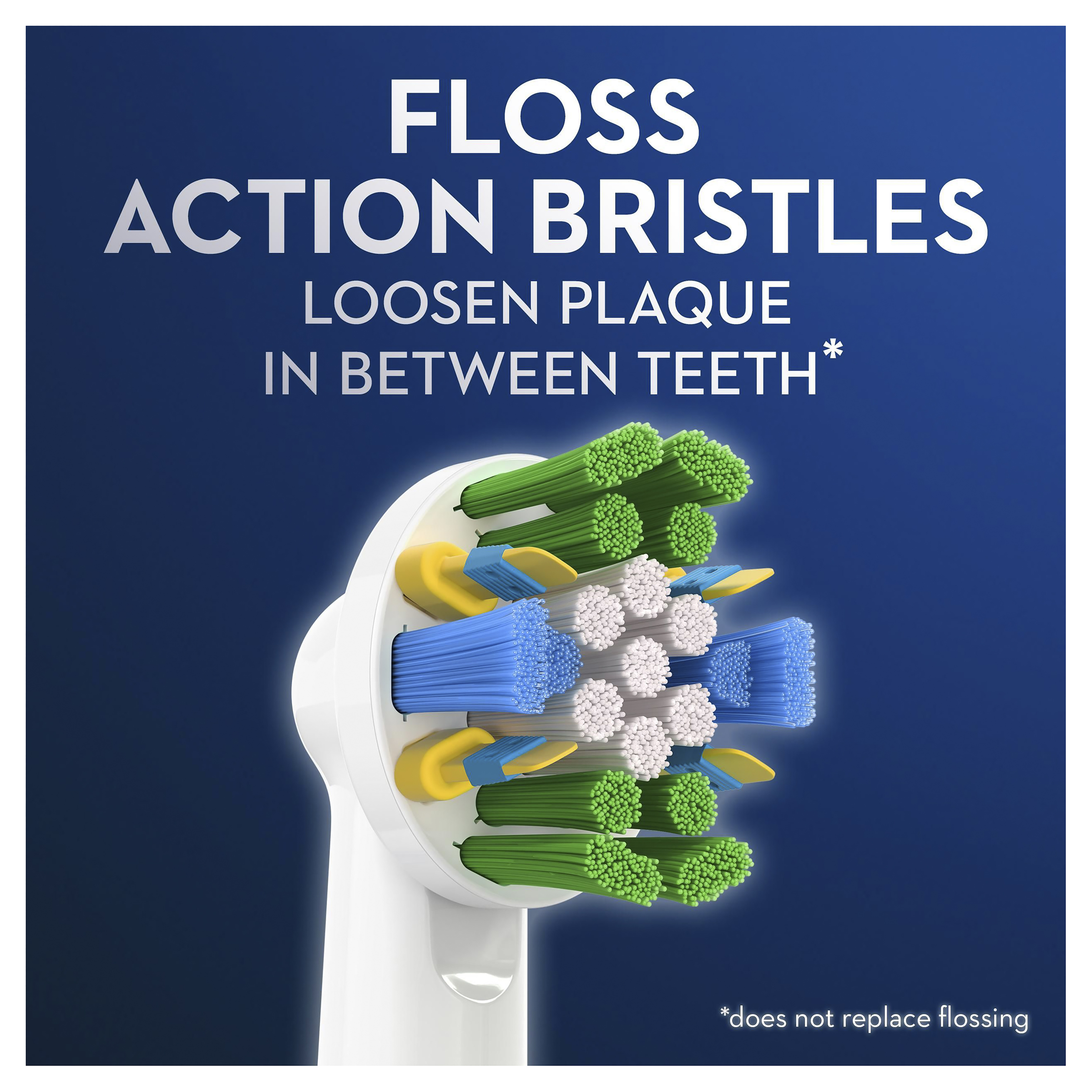 ORAL-B VITALITY+ POWER BRUSH HEADS FLOSS ACTION 3 PACK - Image 3