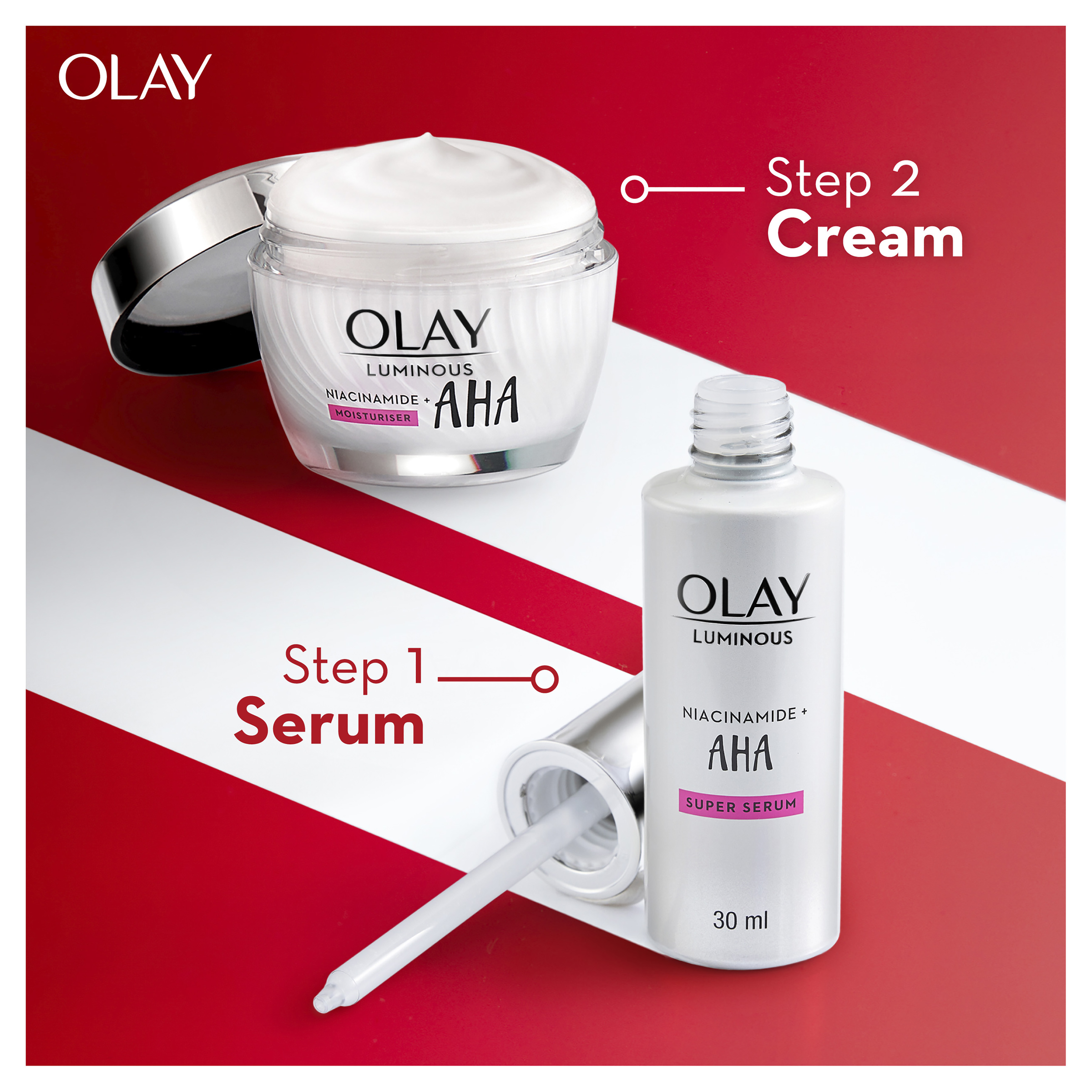 OLAY LUMINOUS AHA FACE CREAM 50G - Image 9