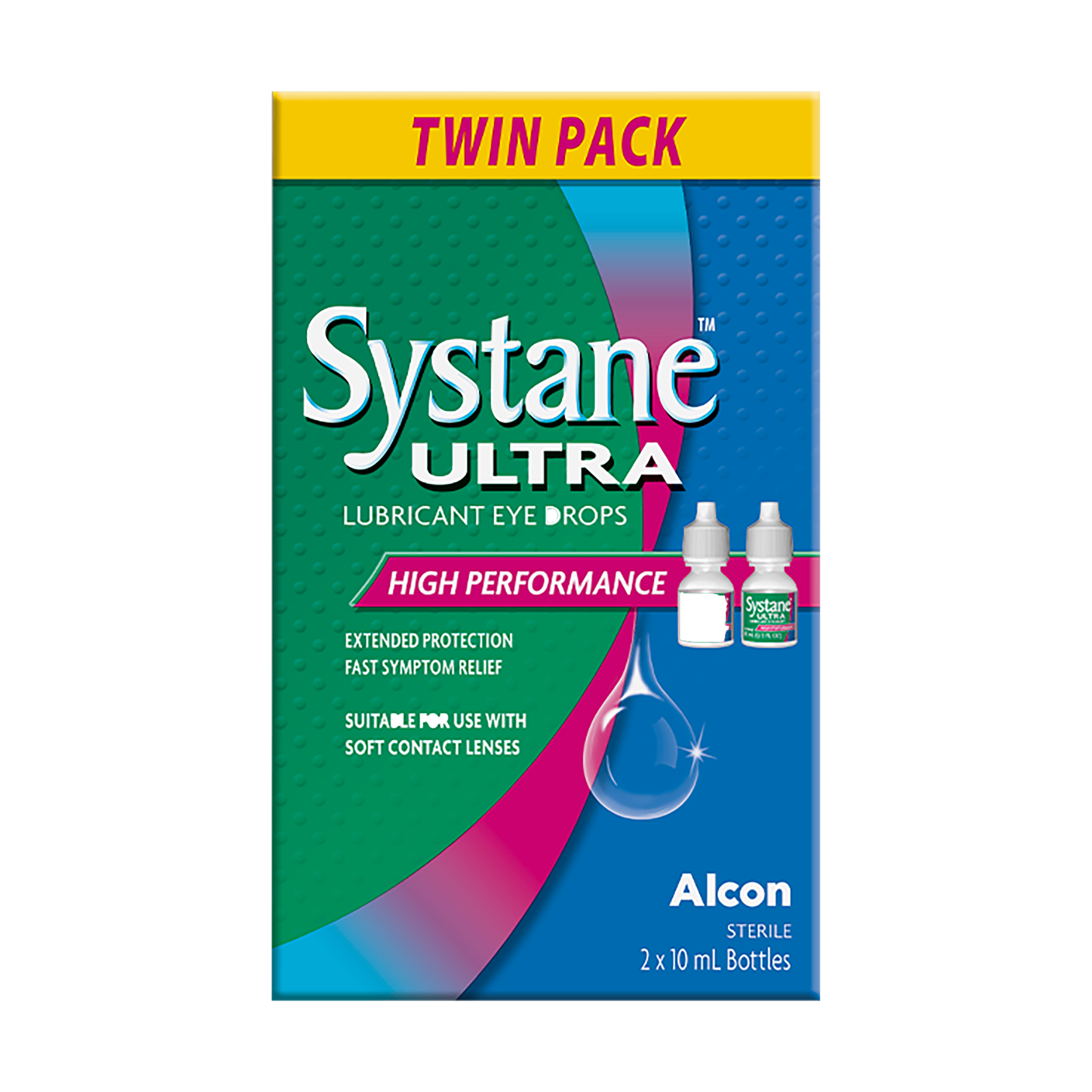 SYSTANE ULTRA LUBRICANT EYE DROPS 10ML TWIN PACK - Image 2