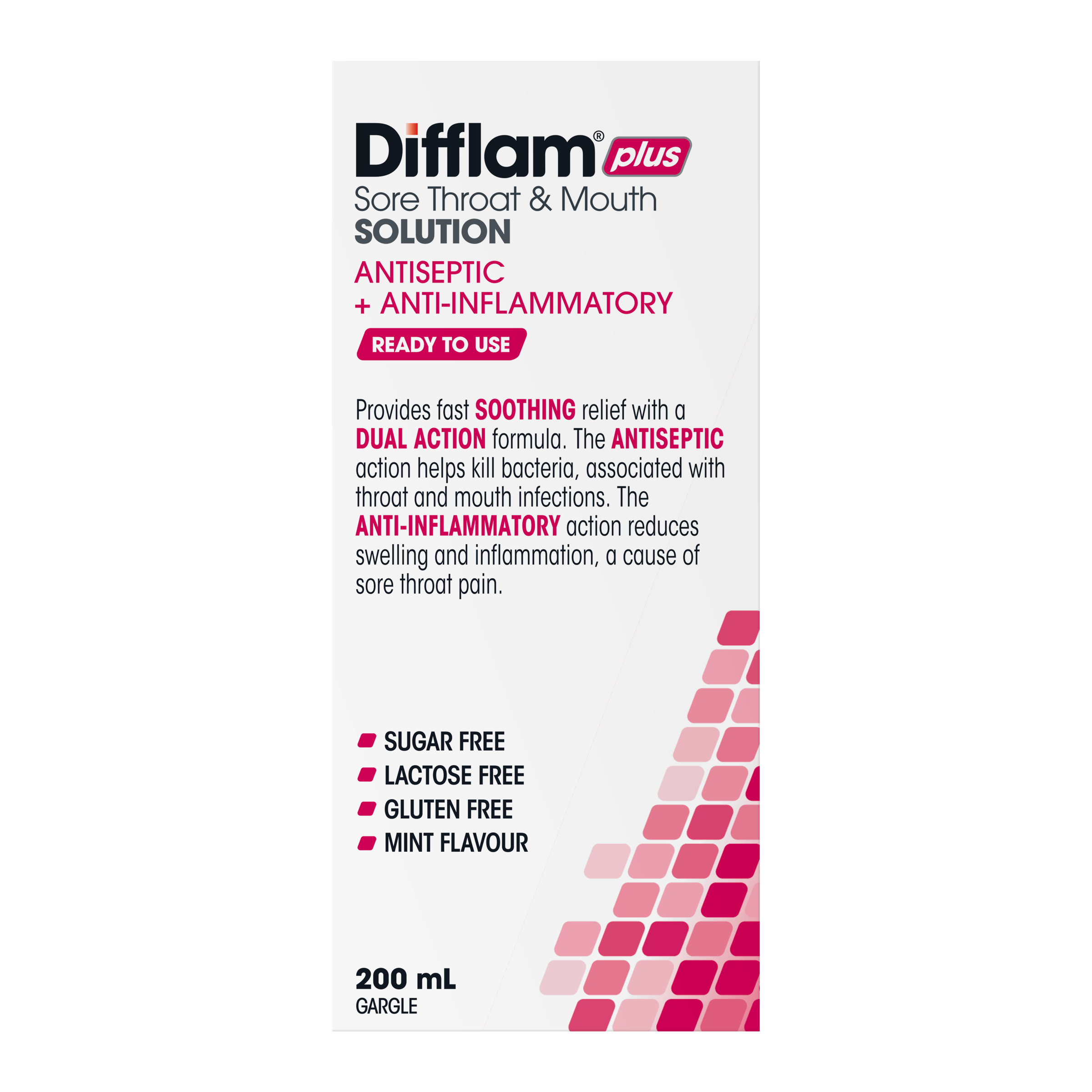 DIFFLAM-C SORE THROAT SOLUTION 200ML - Image 3