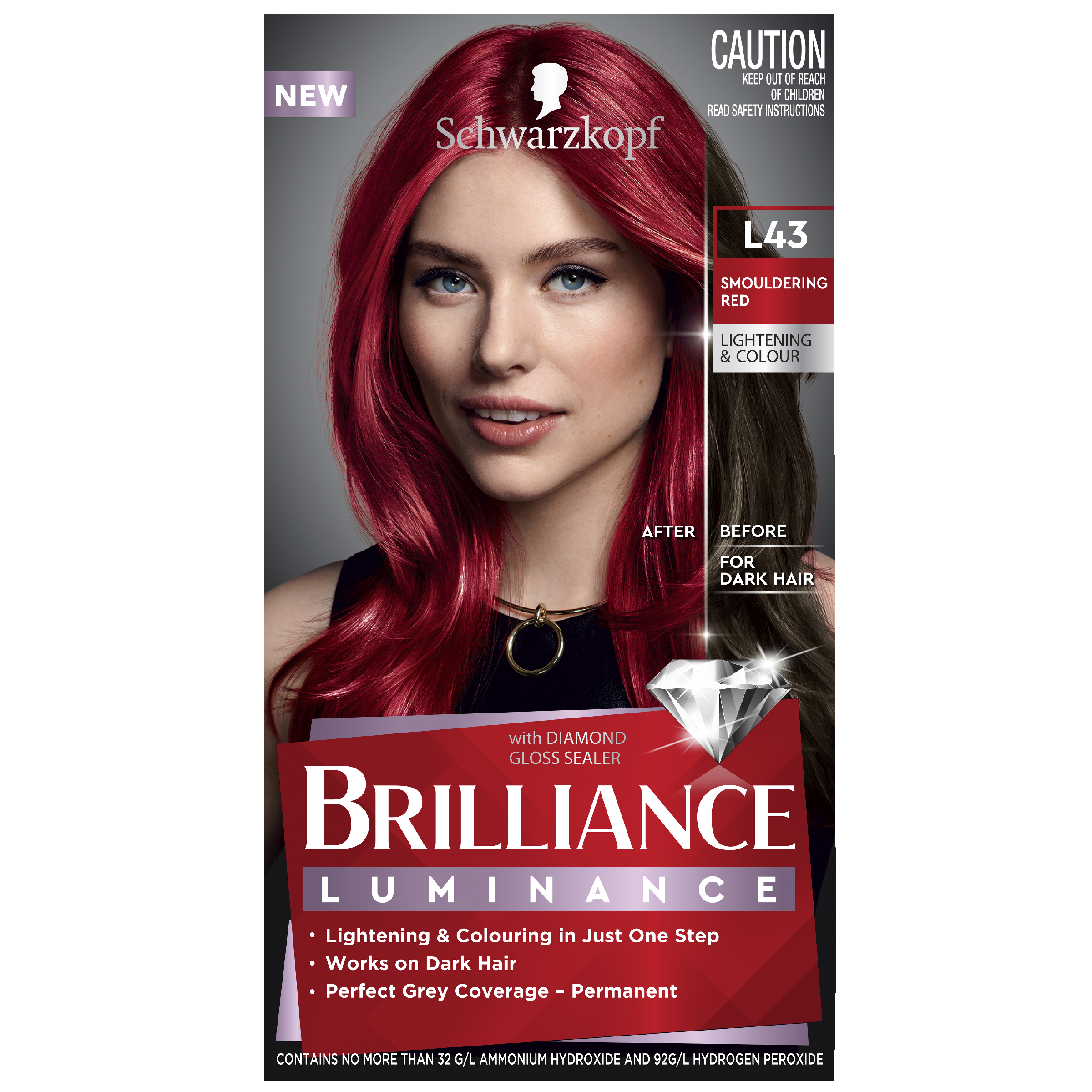 SCHWARZKOPF BRILLIANCE L43 SMOULDERING RED - Image 2