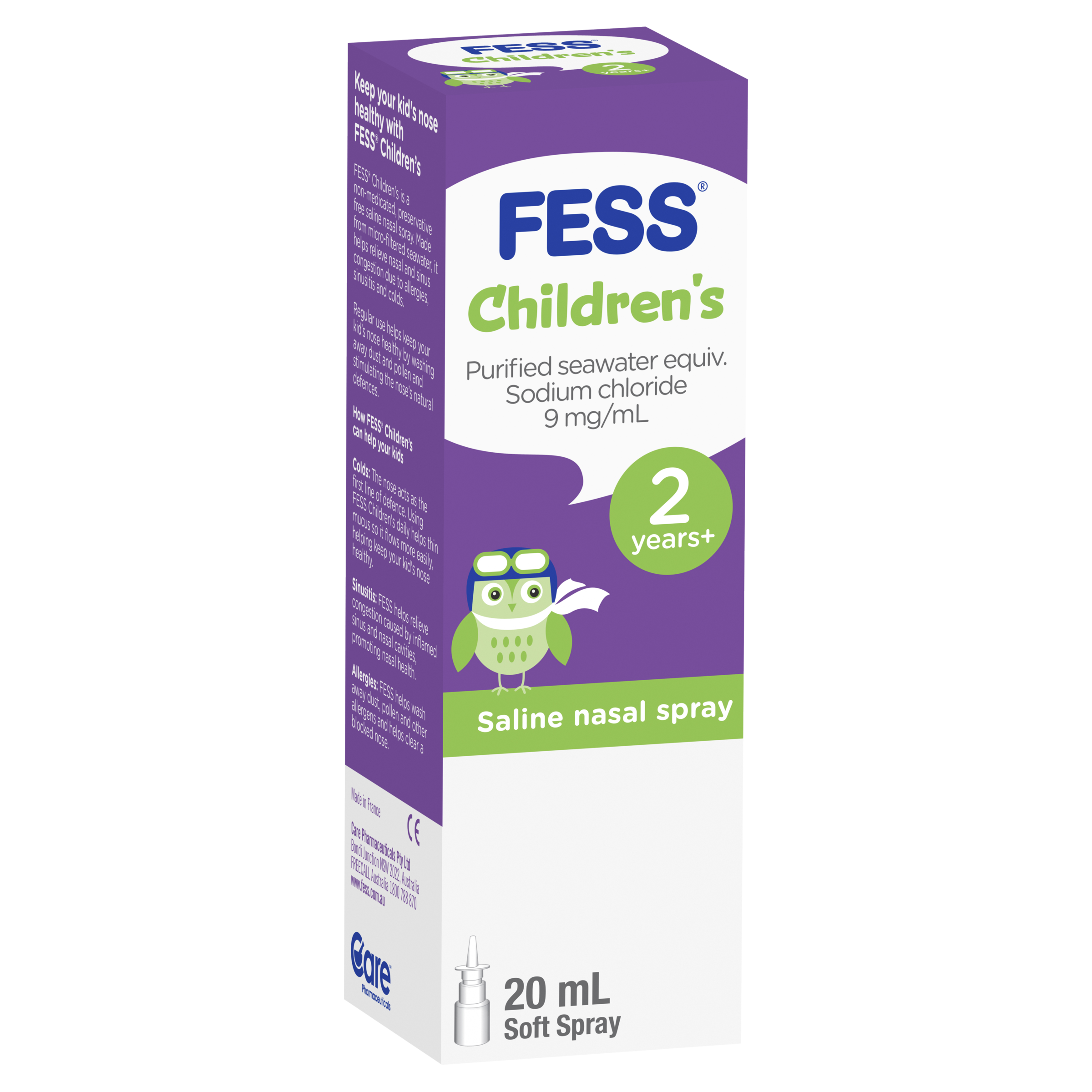FESS CHILDRENS SALINE NASAL SPRAY 20ML - Image 8