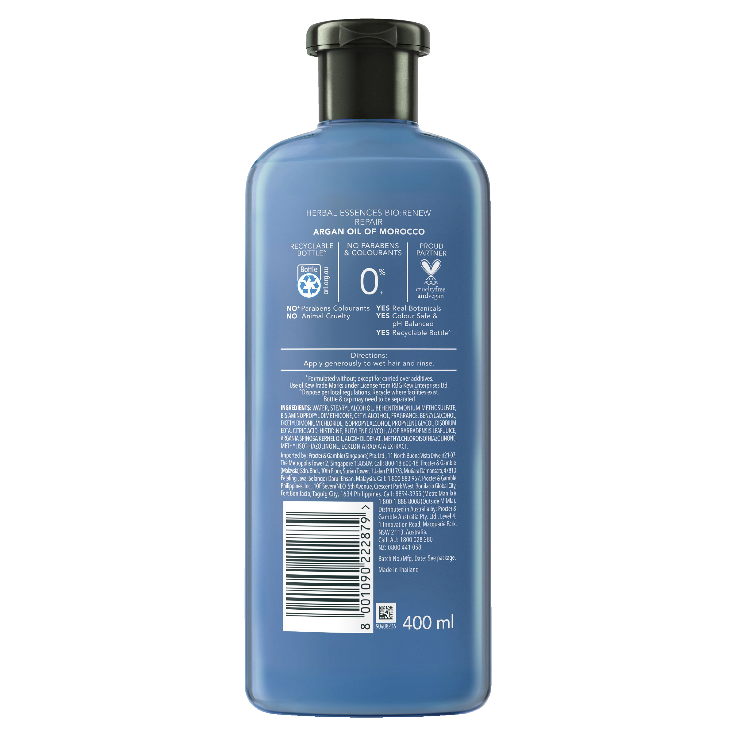 HERBAL ESSENCES BIO RENEW ARGAN OIL CONDITIONER 400ML - Image 2