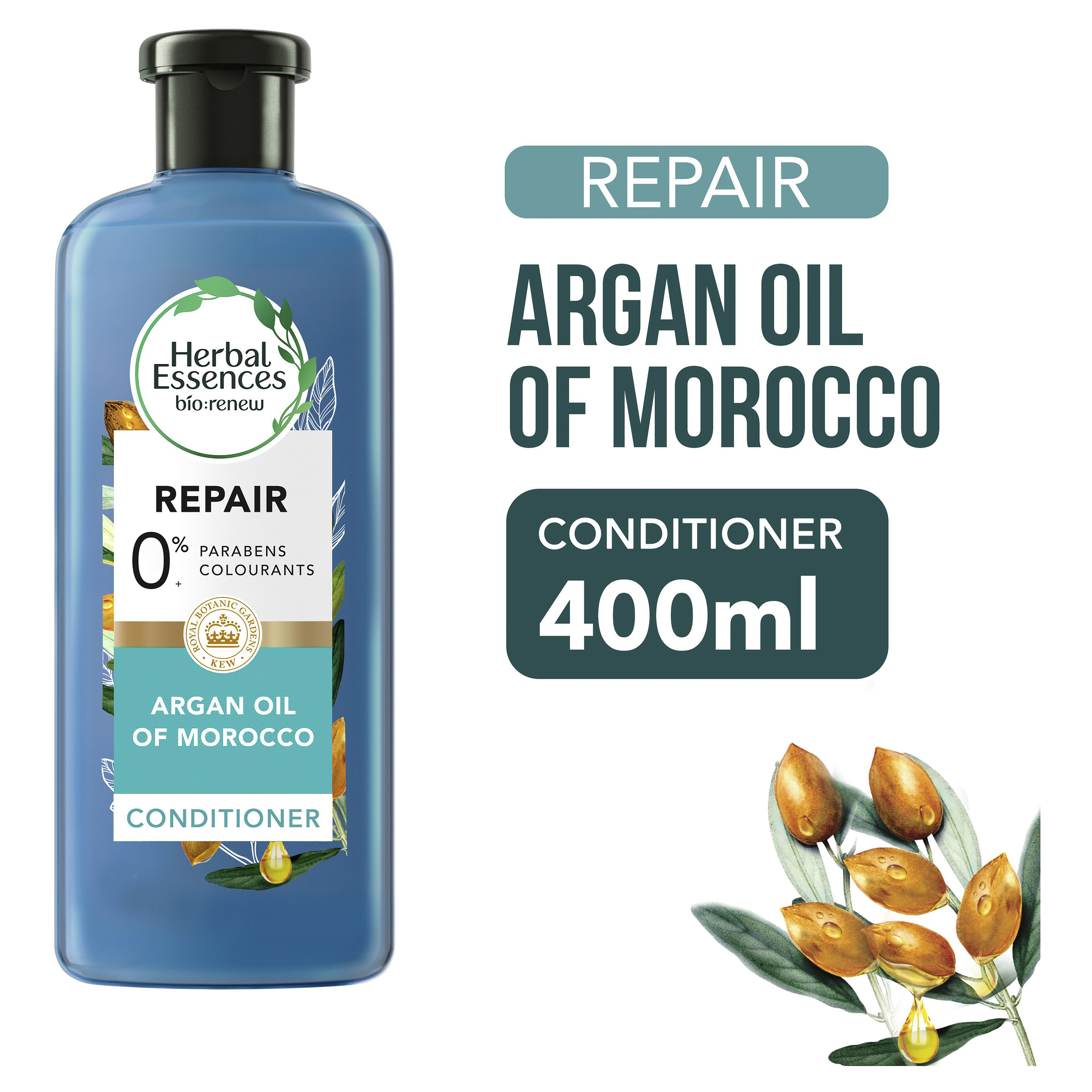 HERBAL ESSENCES BIO RENEW ARGAN OIL CONDITIONER 400ML - Image 10