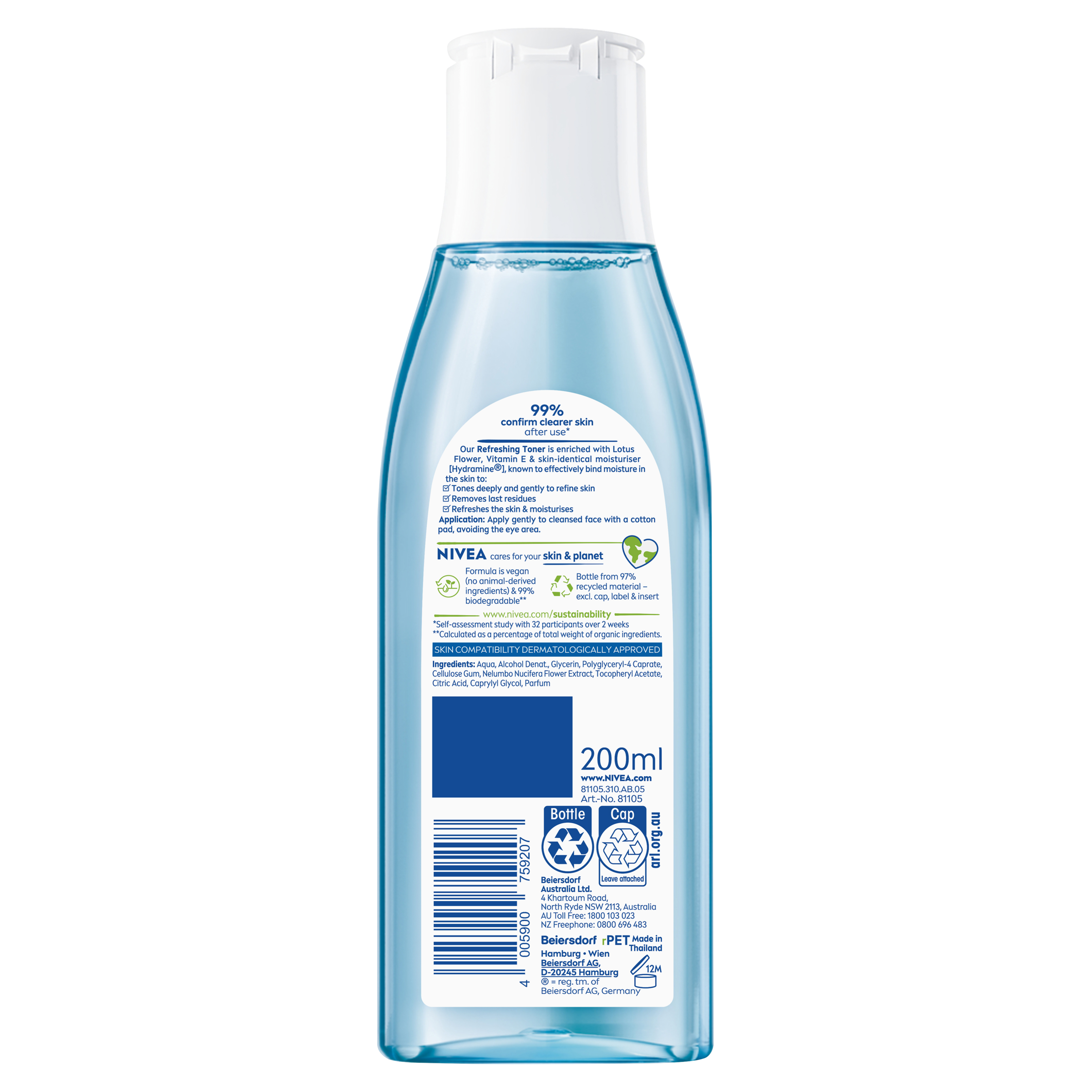 NIVEA DAILY ESSENTIALS REFRESHING TONER 200ML - Image 2