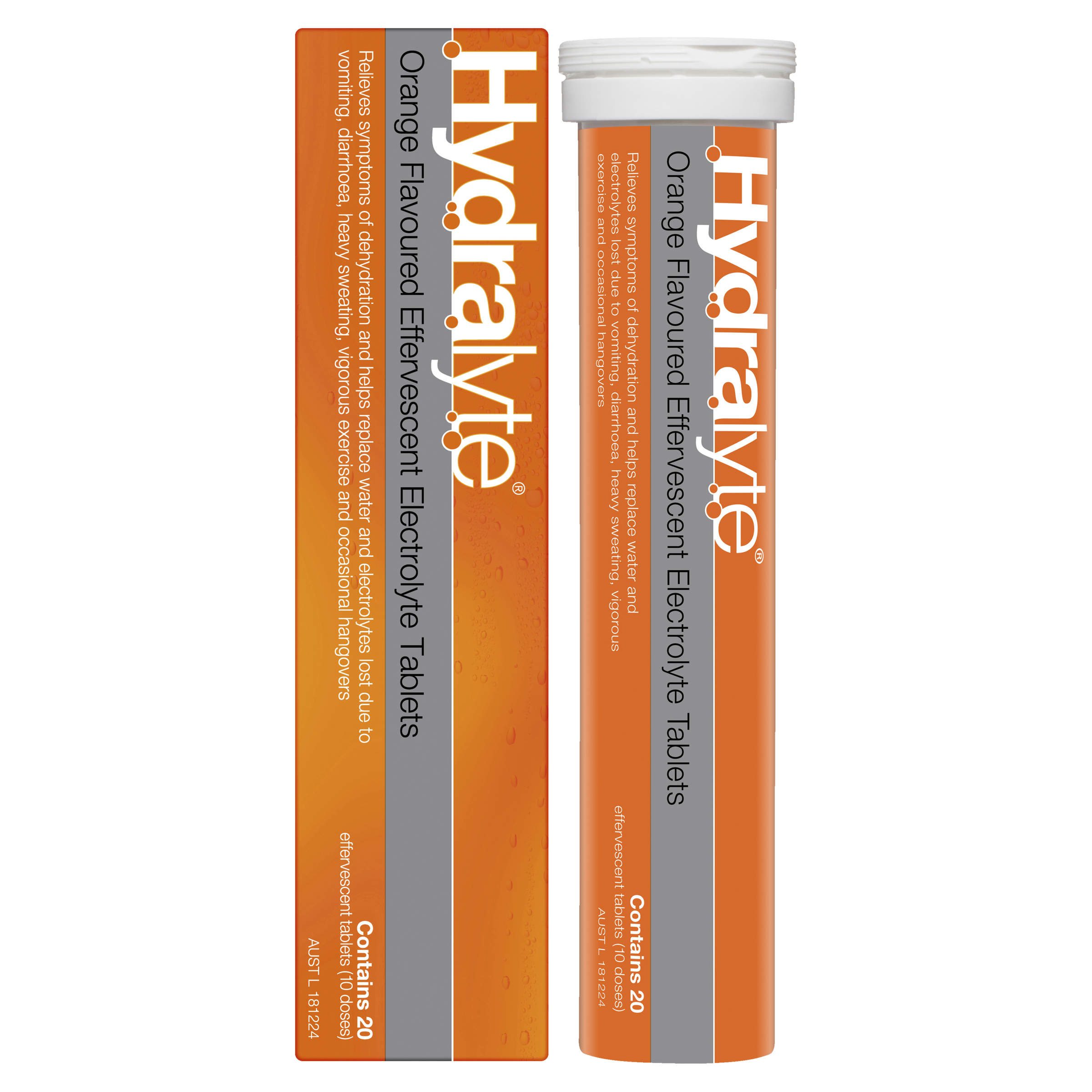 HYDRALYTE EFFERVESCENT ORANGE 20 TABLETS - Image 11