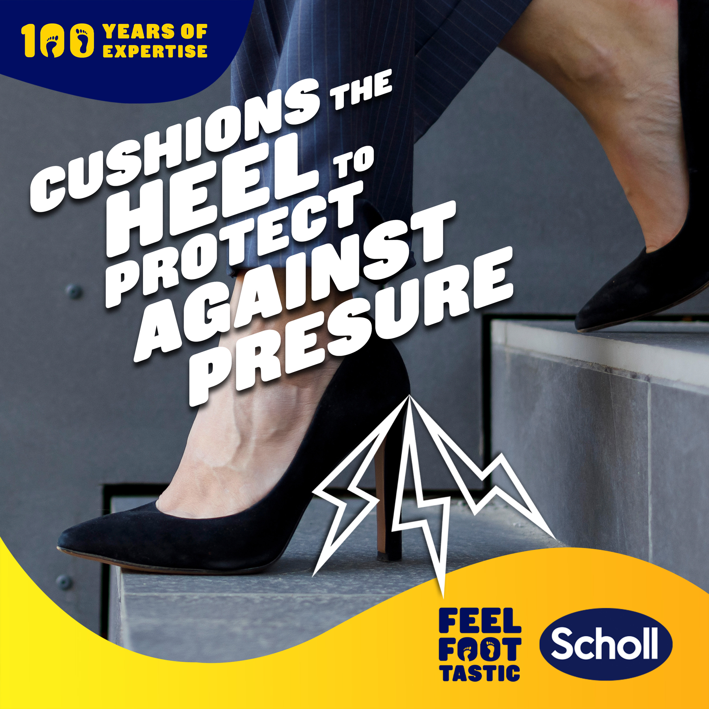 SCHOLL PARTY FEET GEL HEEL SHIELDS 1 PAIR - Image 3