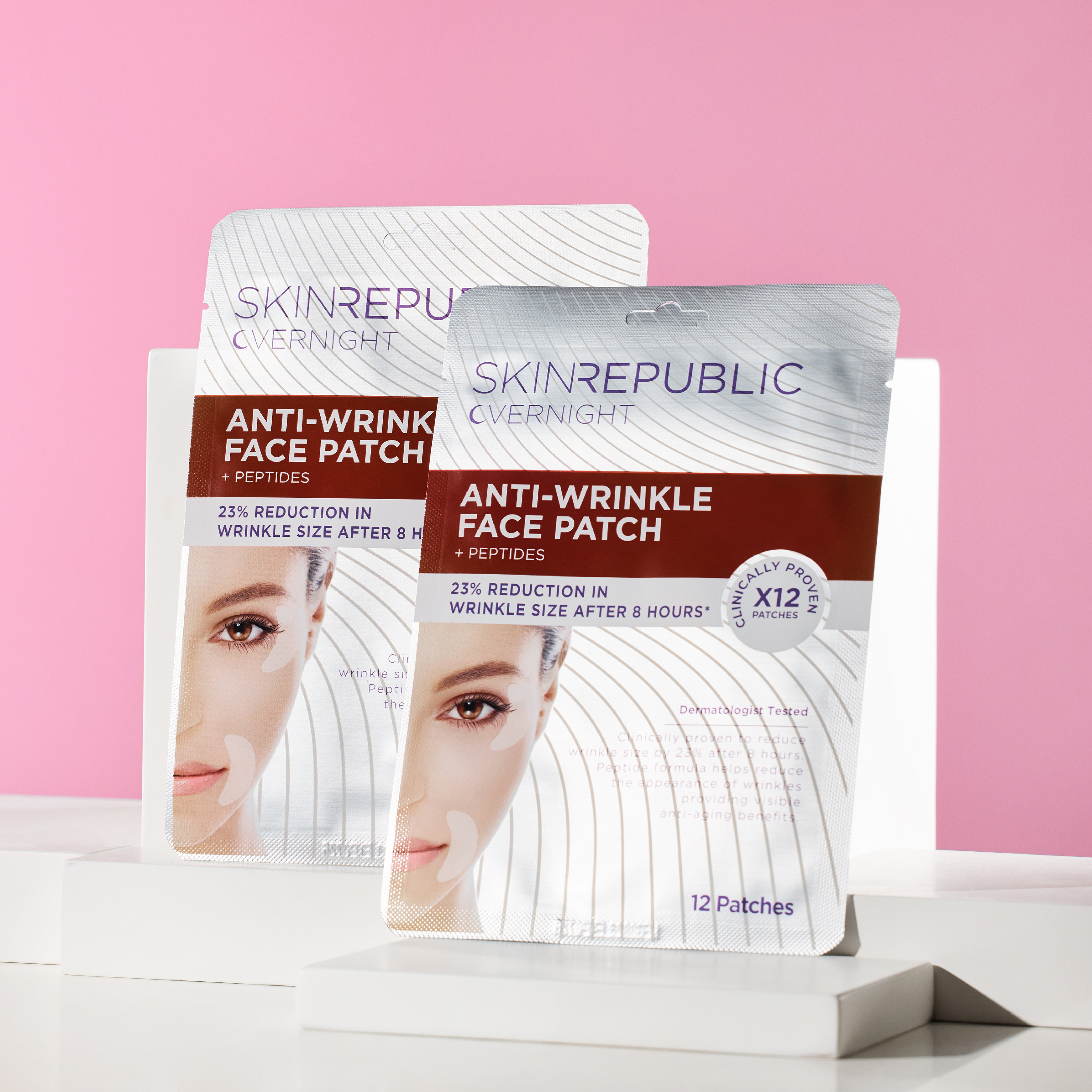 SKIN REPUBLIC ANTI WRINKLE FACE PATCHES 12 PACK - Image 5
