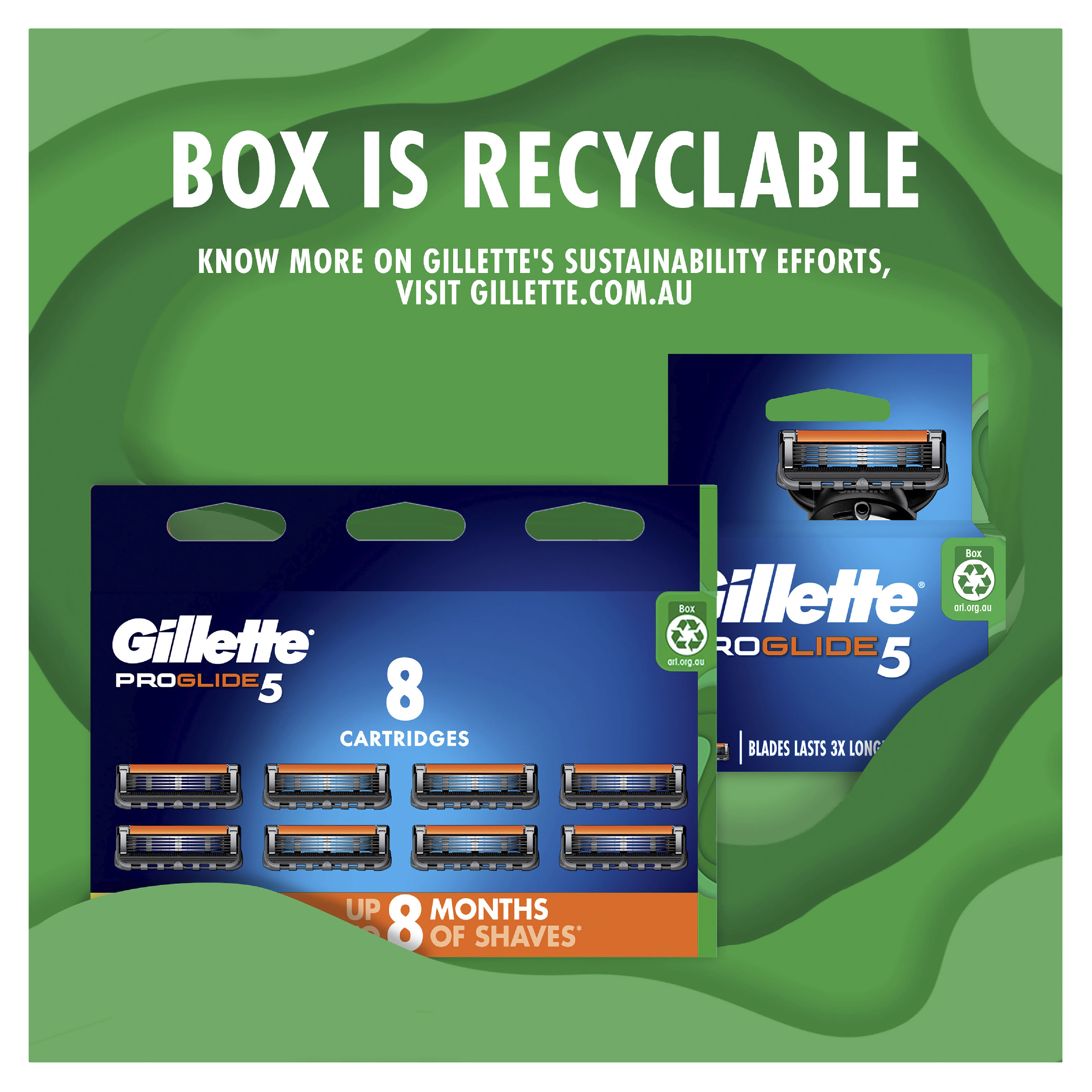 GILLETTE PROGLIDE5 REFILL BLADES 4 PACK - Image 9