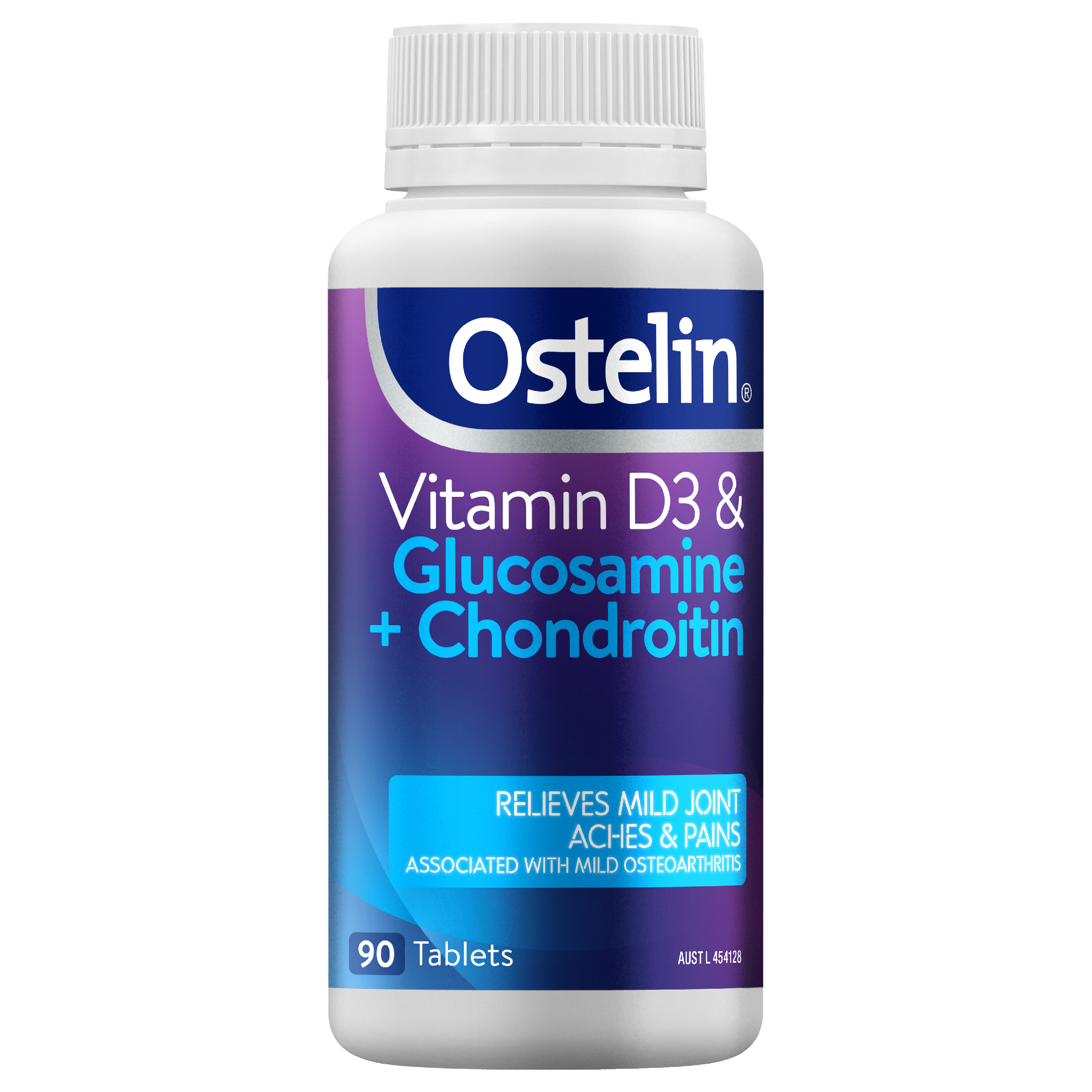 OSTELIN VITAMIN D3 & GLUCOSAMINE + CHONDROITIN 90 TABLETS - Image 2