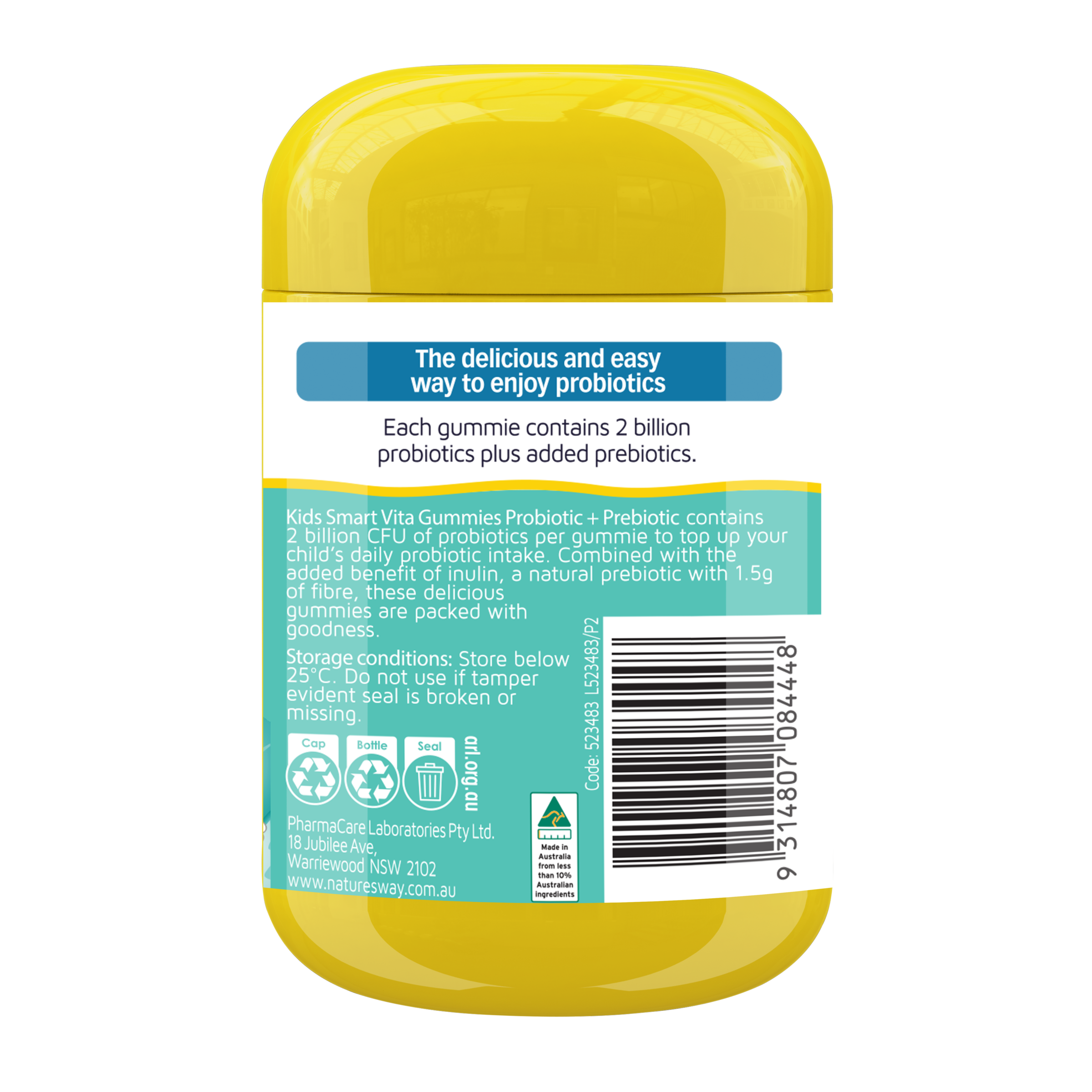 NATURES WAY KIDS SMART VITA GUMMIES PROBIOTIC + PREBIOTIC 50 - Image 2