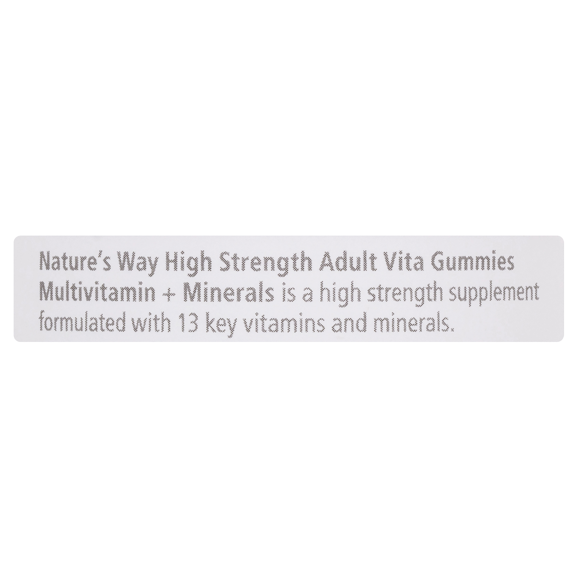 NATURES WAY ADULT VITA GUMMIES MULTIVITAMIN + MINERALS 65 - Image 3