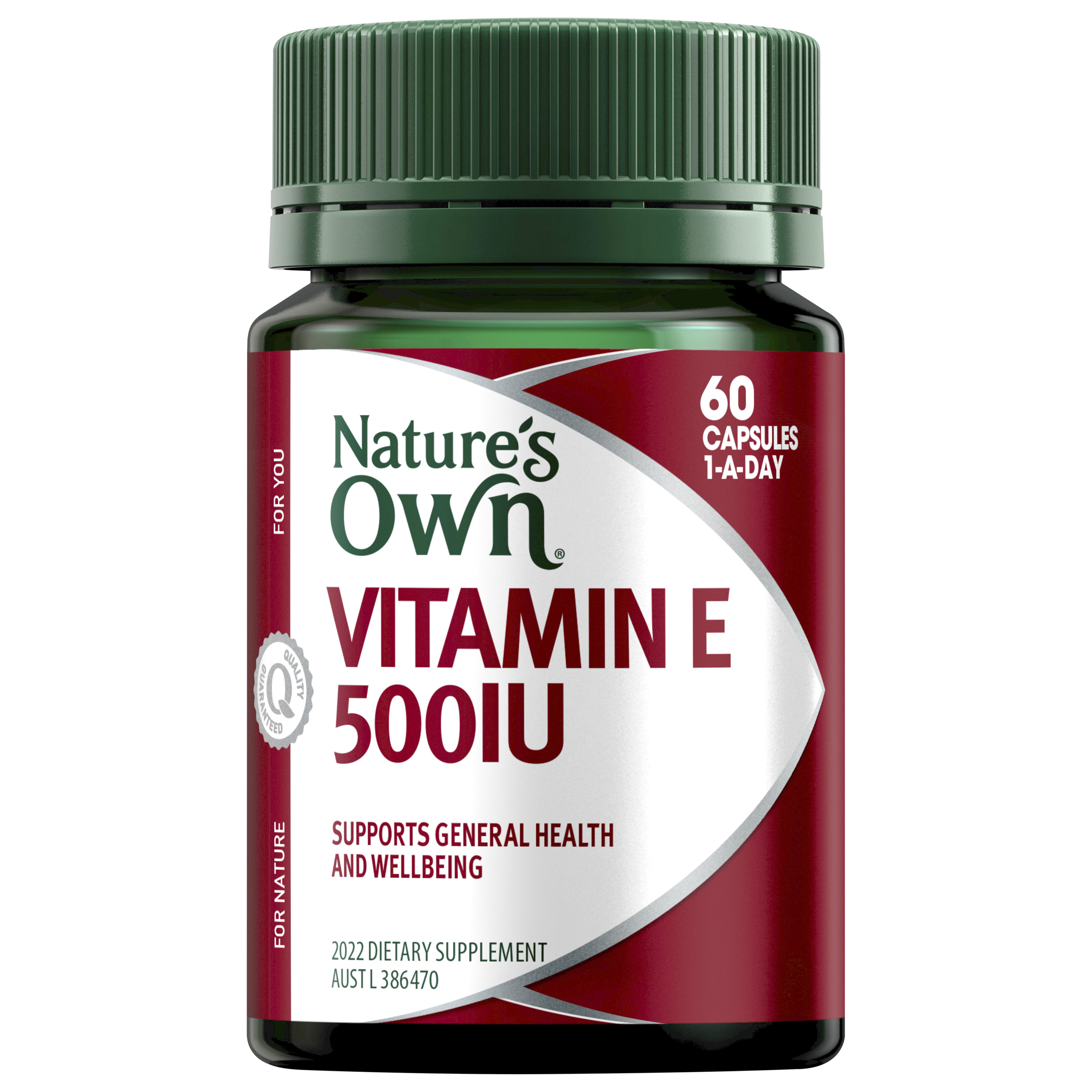 NATURES OWN VITAMIN E 500IU 60 CAPSULES