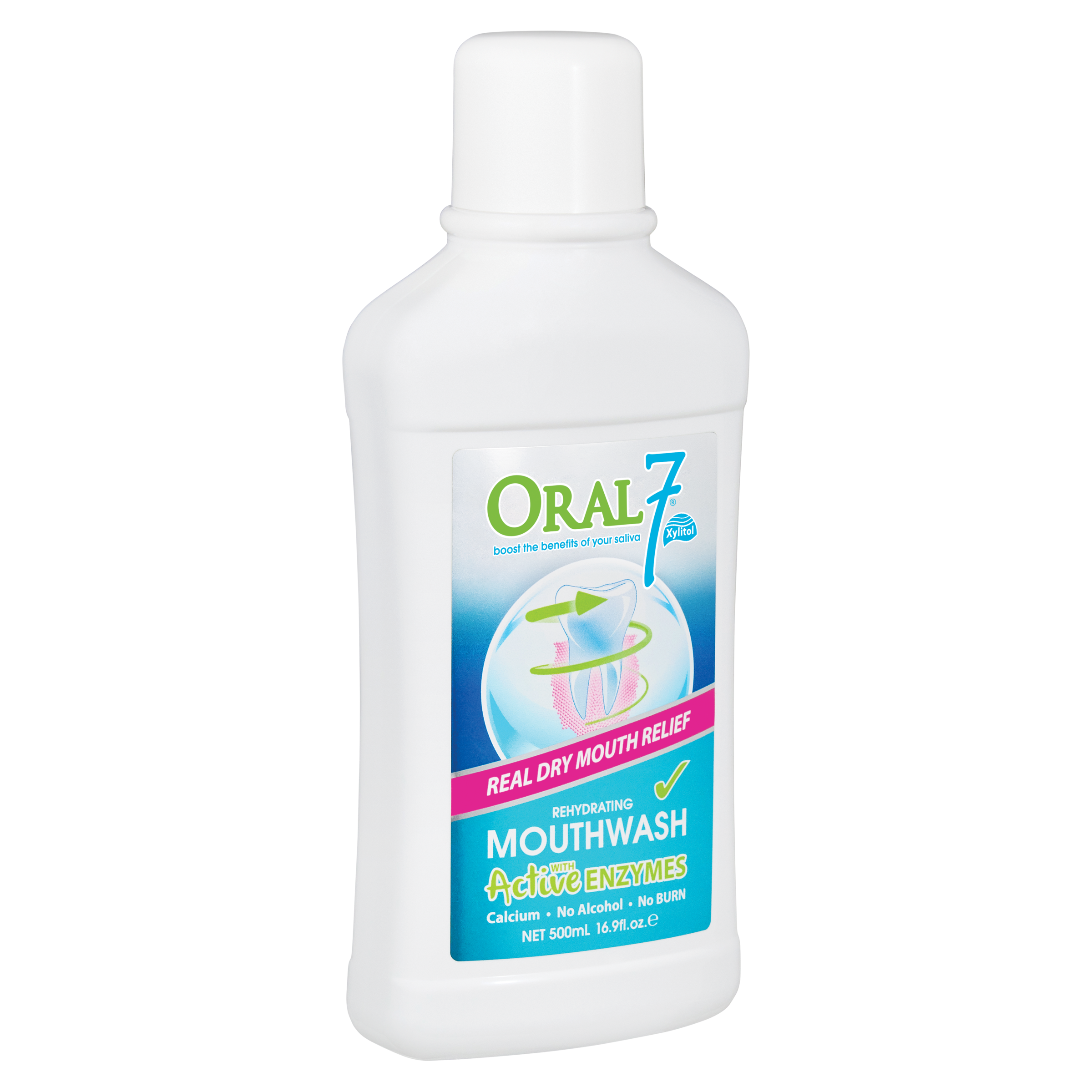 ORAL 7 MOISTURISING MOUTHWASH 500ML