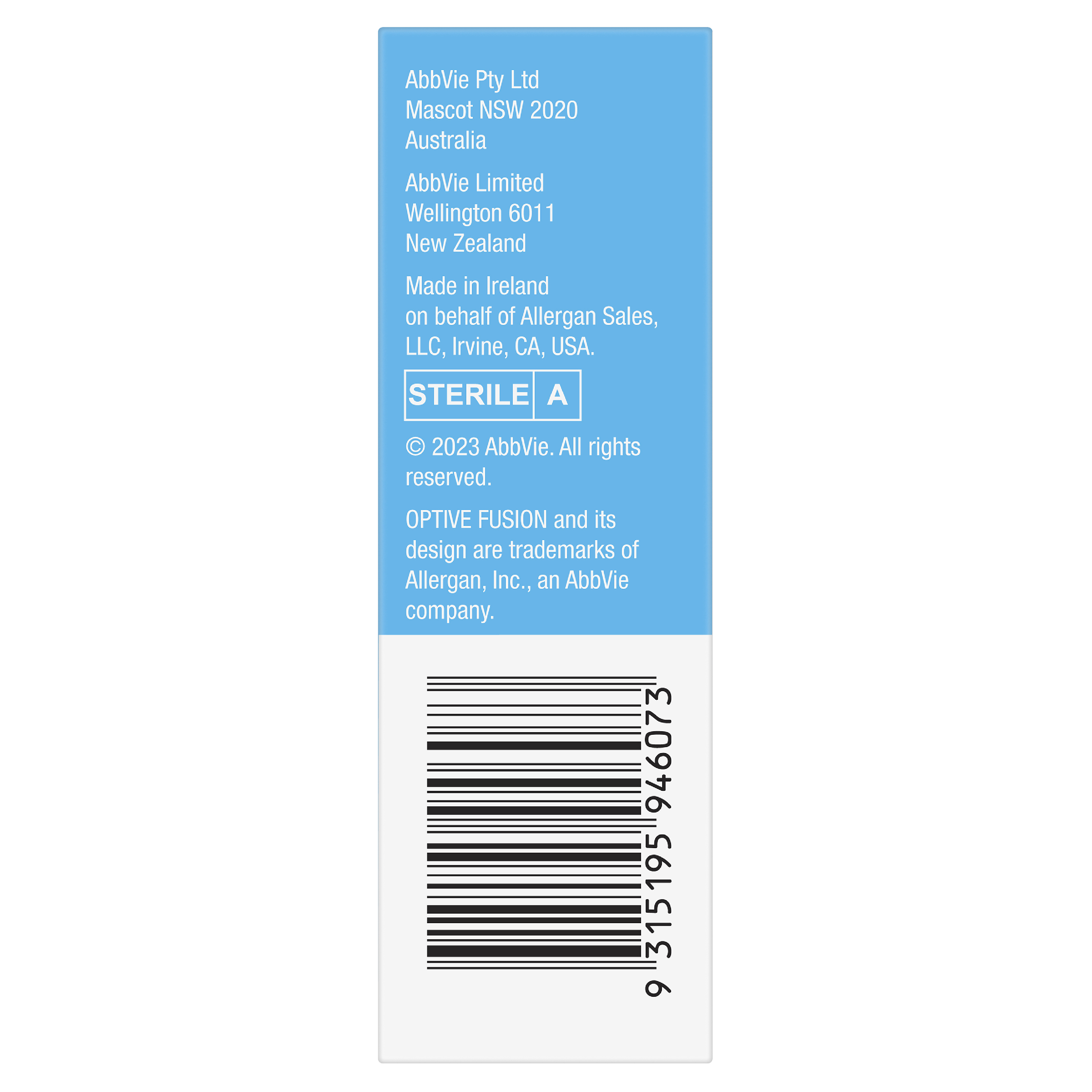 OPTIVE FUSION LUBRICANT EYE DROPS 10ML - Image 3