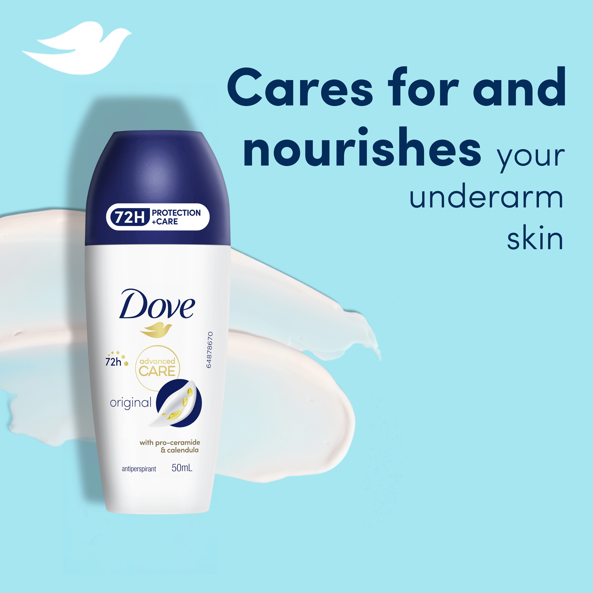 DOVE WOMEN ANTIPERSPIRANT ADVANCED ORIGINAL ROLL ON 50ML - Image 3