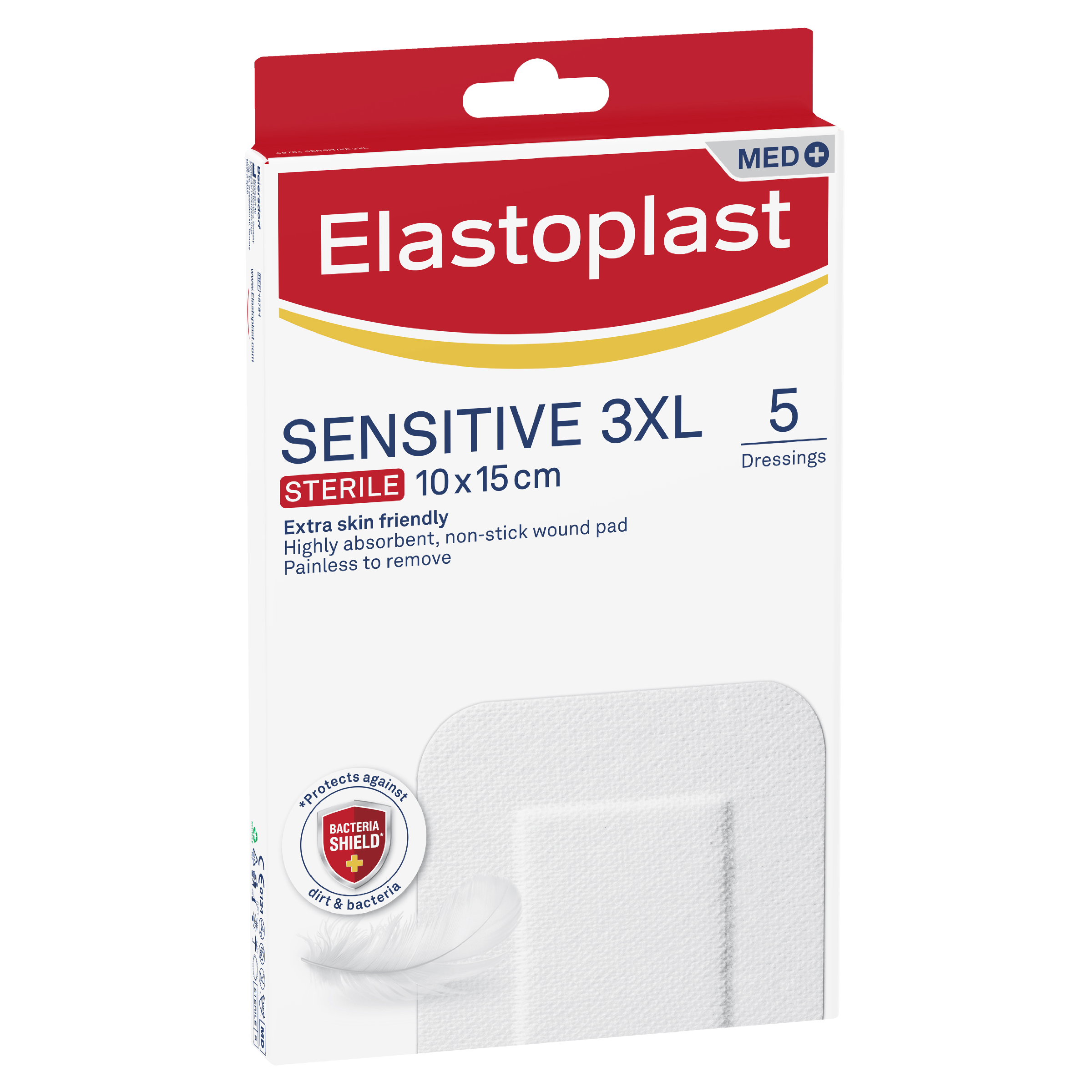 ELASTOPLAST SENSITIVE 3XL DRESSING 10CM X 15CM 5 PACK - Image 8