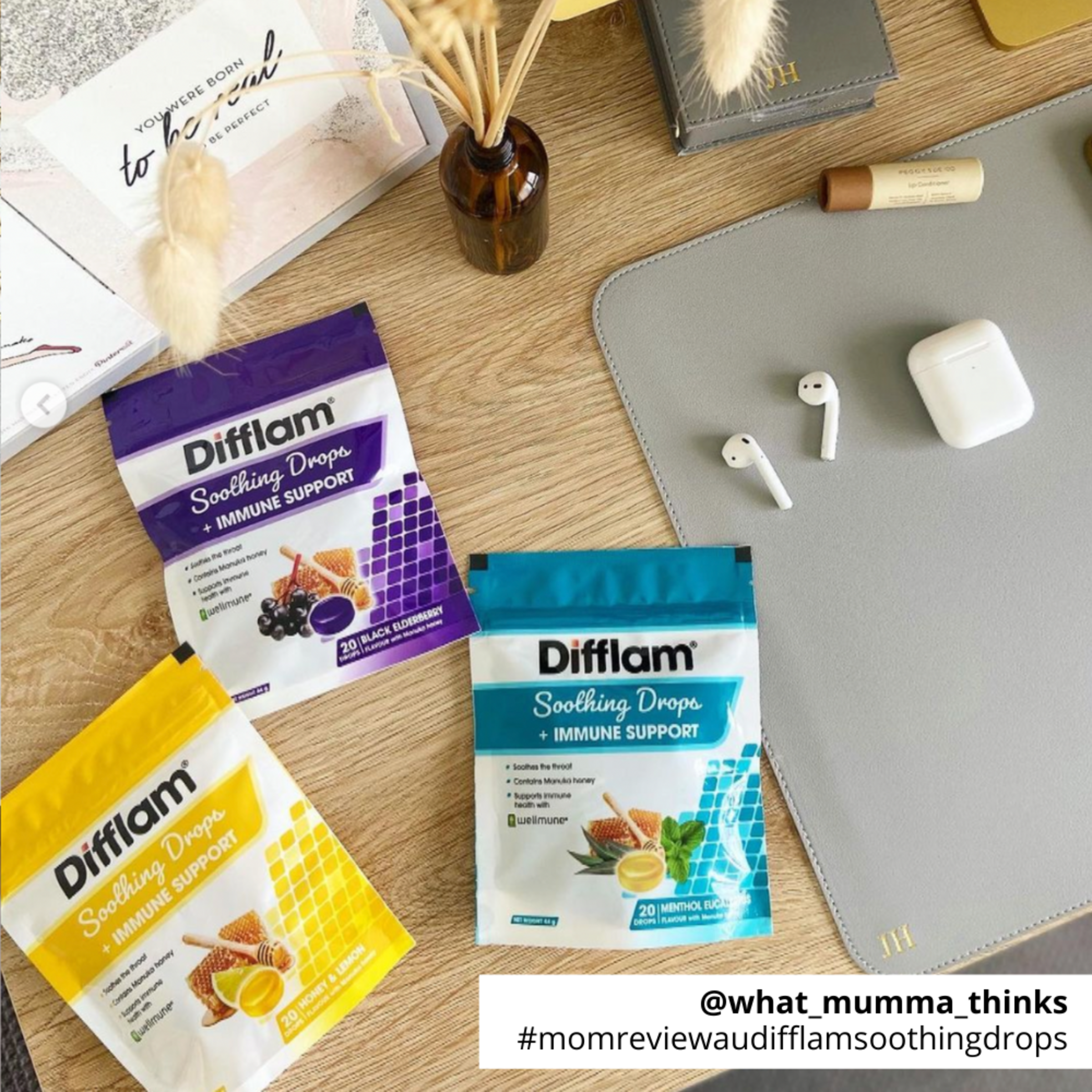 DIFFLAM+IMMUNE SUPPORT HONEY & LEMON THROAT 20 LOZENGES - Image 4