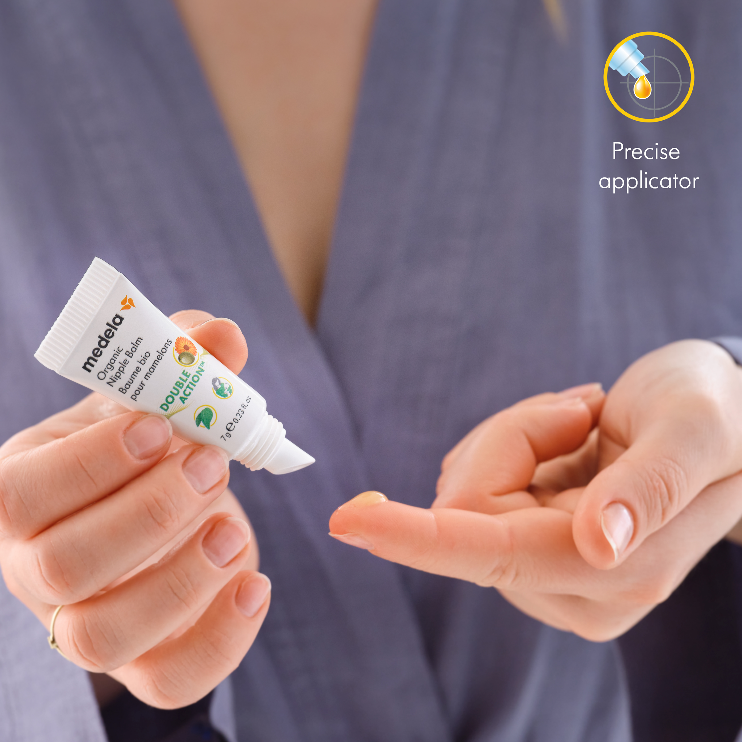 MEDELA ORGANIC NIPPLE BALM DOUBLE ACTION 7G - Image 6