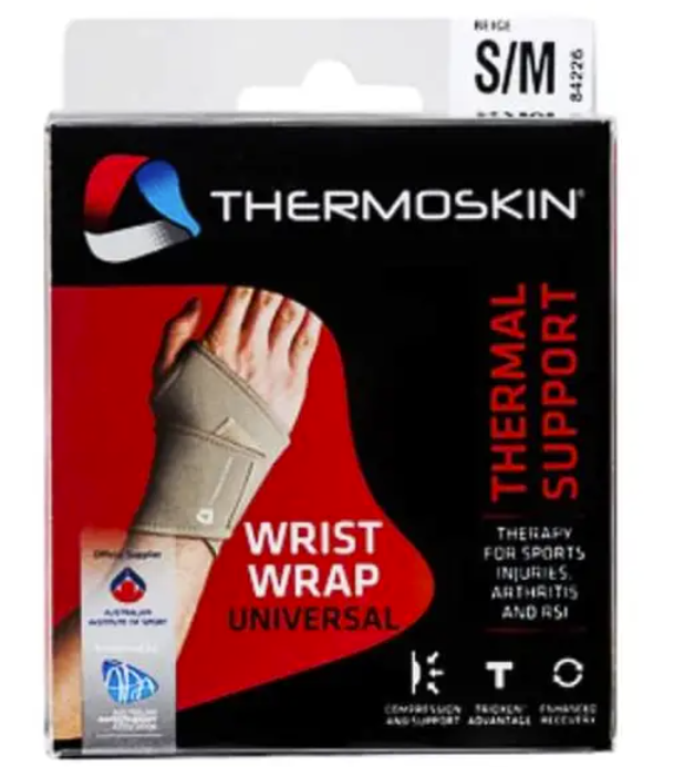THERMOSKIN UNIVERSAL WRIST WRAP SMALL/MEDIUM
