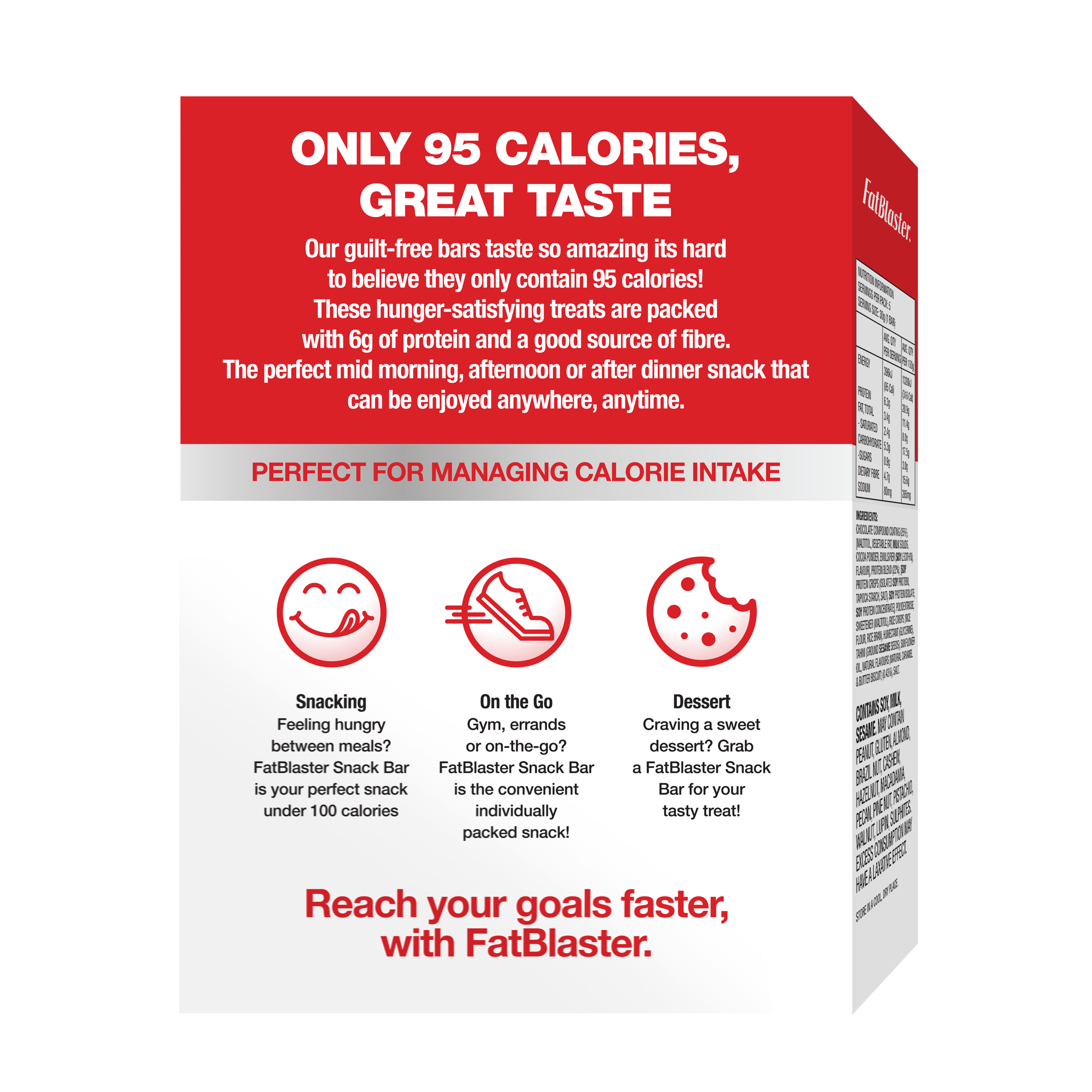 FAT BLASTER SNACK BAR CHOC CARAMEL 5 PACK - Image 2