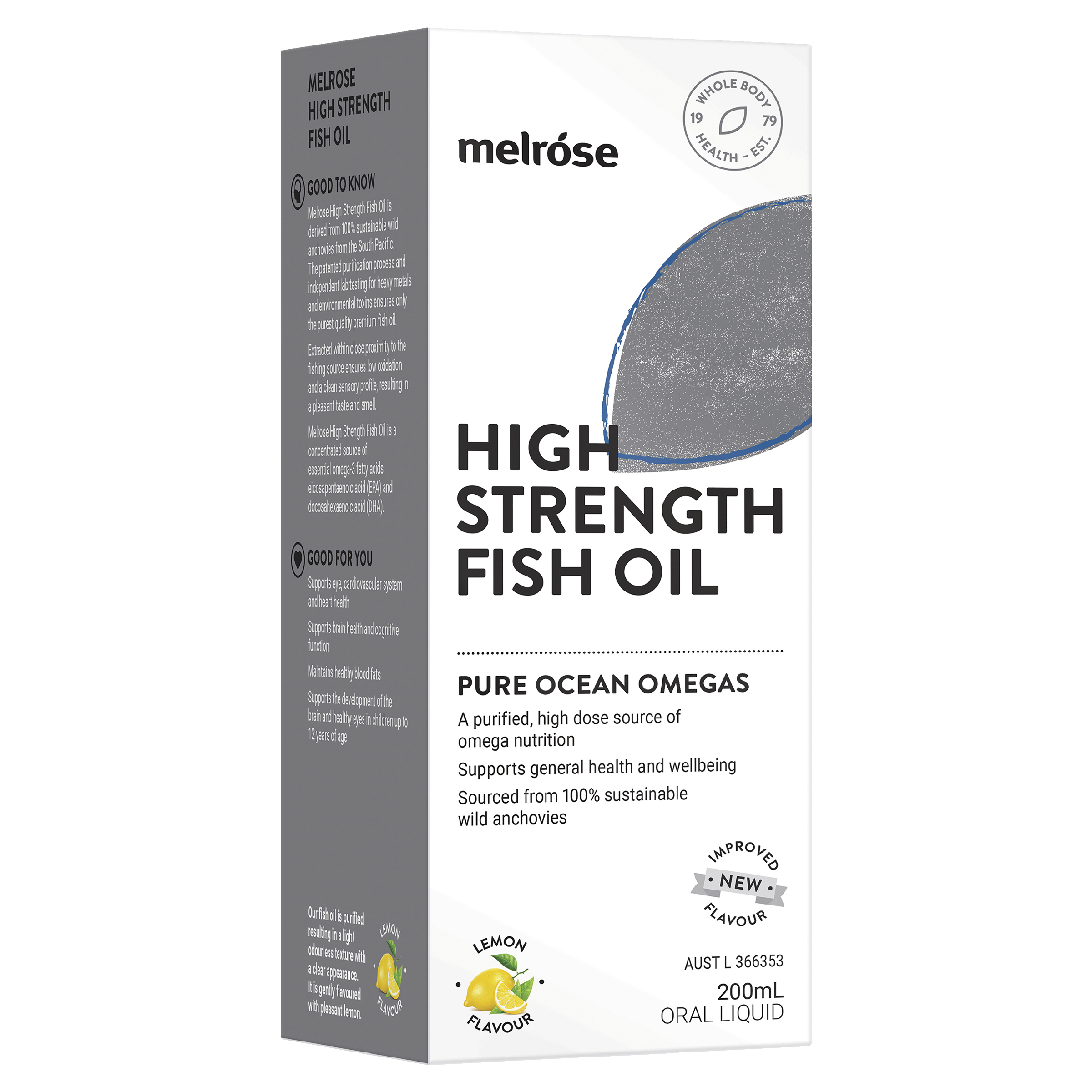 MELROSE FISH OIL HIGH STRENGTH LIQUID 200ML - Image 5