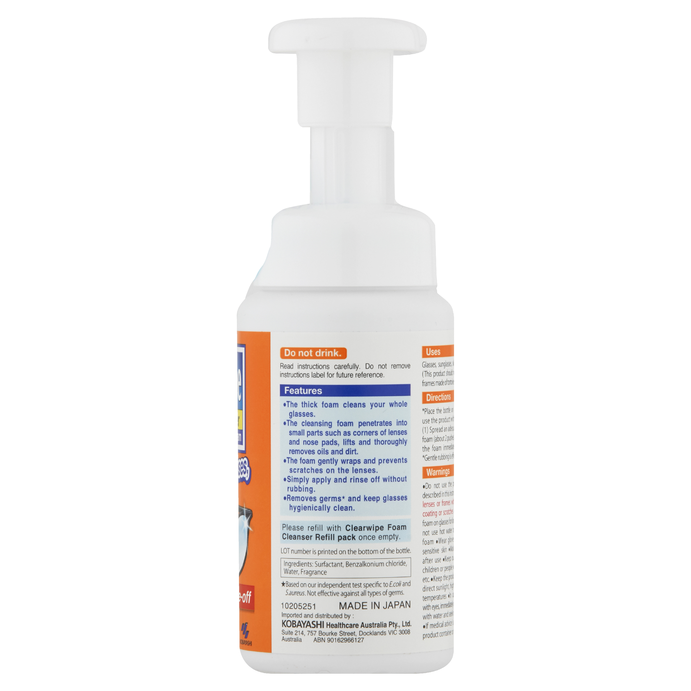 CLEARWIPE FOAM CLEANSER 140ML - Image 5