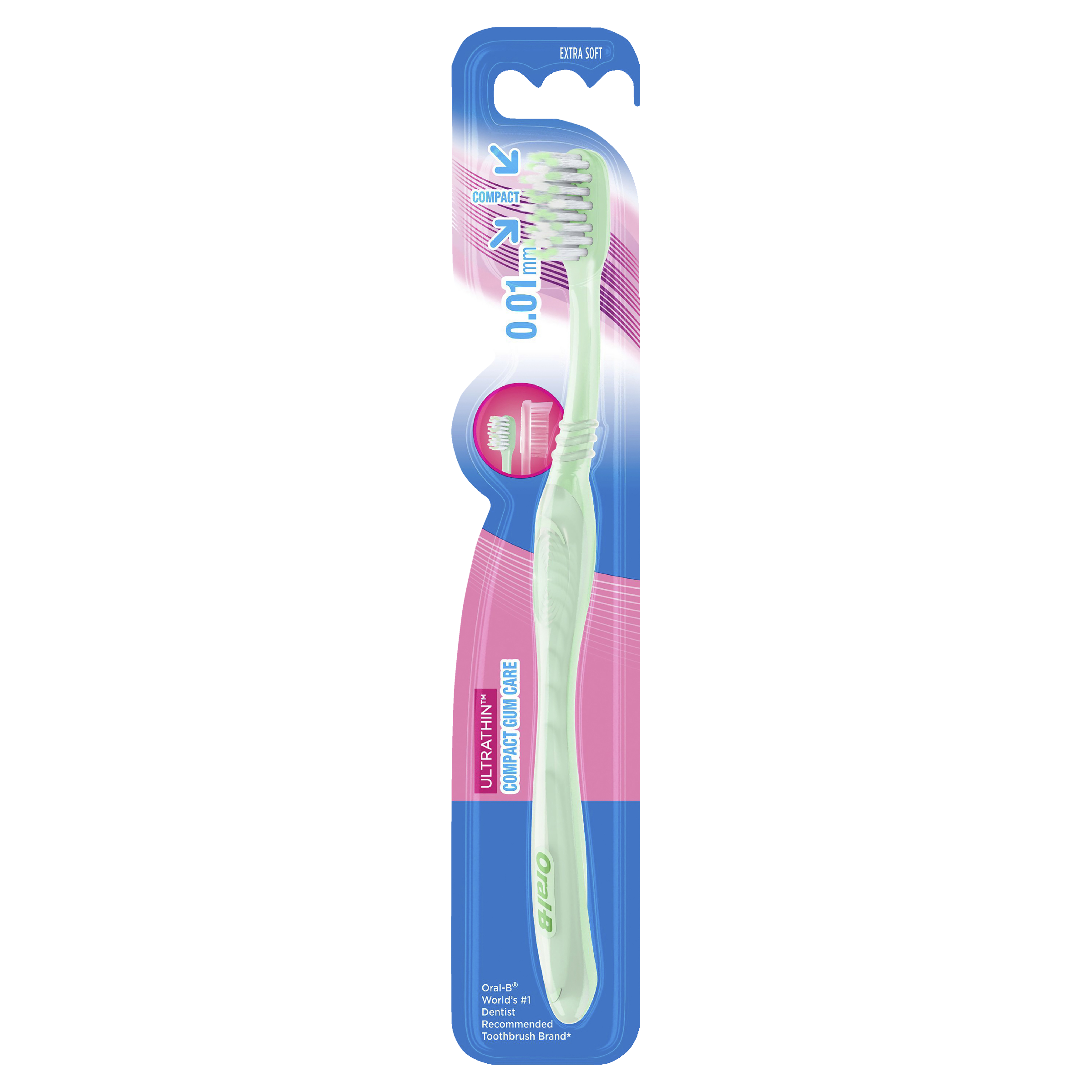 ORAL-B TOOTHBRUSH COMPACT GUM CARE ULTRATHIN EXTRA SOFT 1 PACK