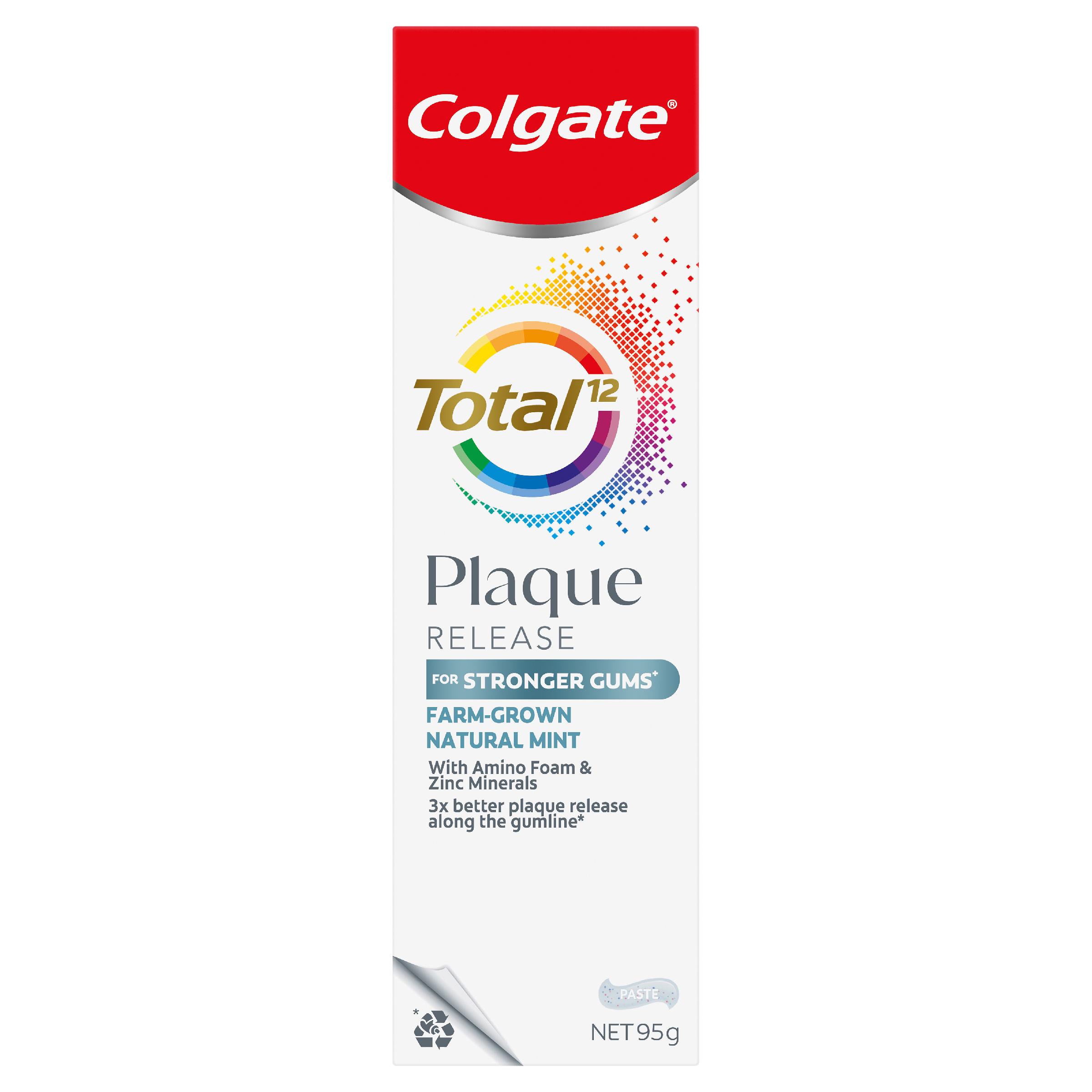COLGATE TOOTHPASTE TOTAL PLAQUE NATURAL MINT 95 - Image 2