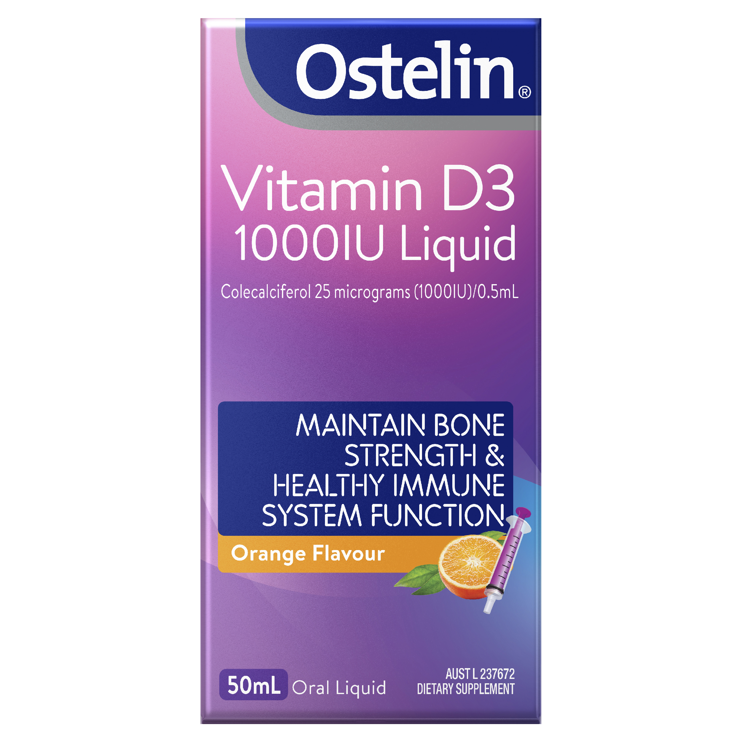 OSTELIN VITAMIN D3 1000IU ORANGE LIQUID 50ML - Image 11
