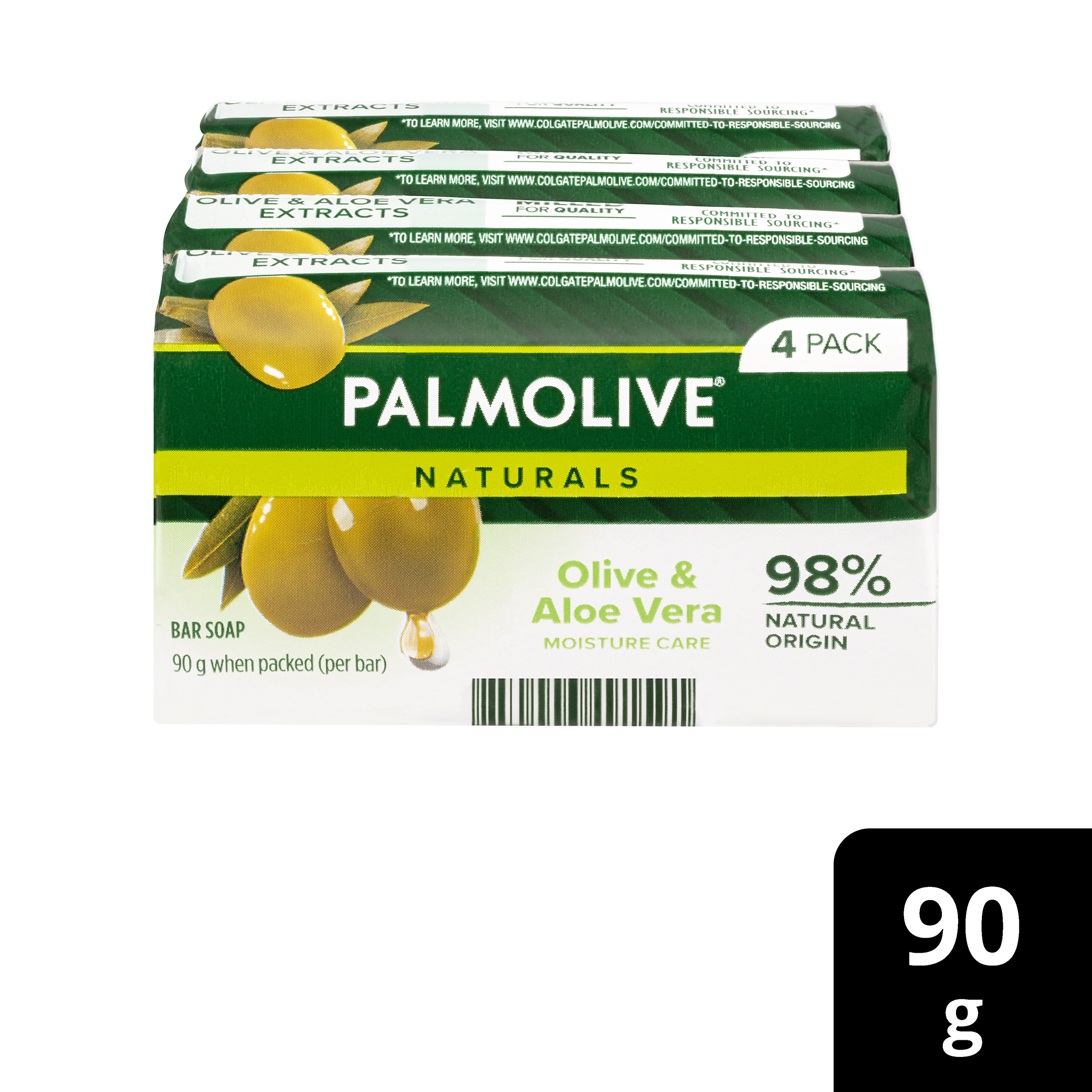 PALMOLIVE NATURALS BODY SOAP MOISTURE CARE ALOE & OLIVE 90G 4 PACK - Image 9