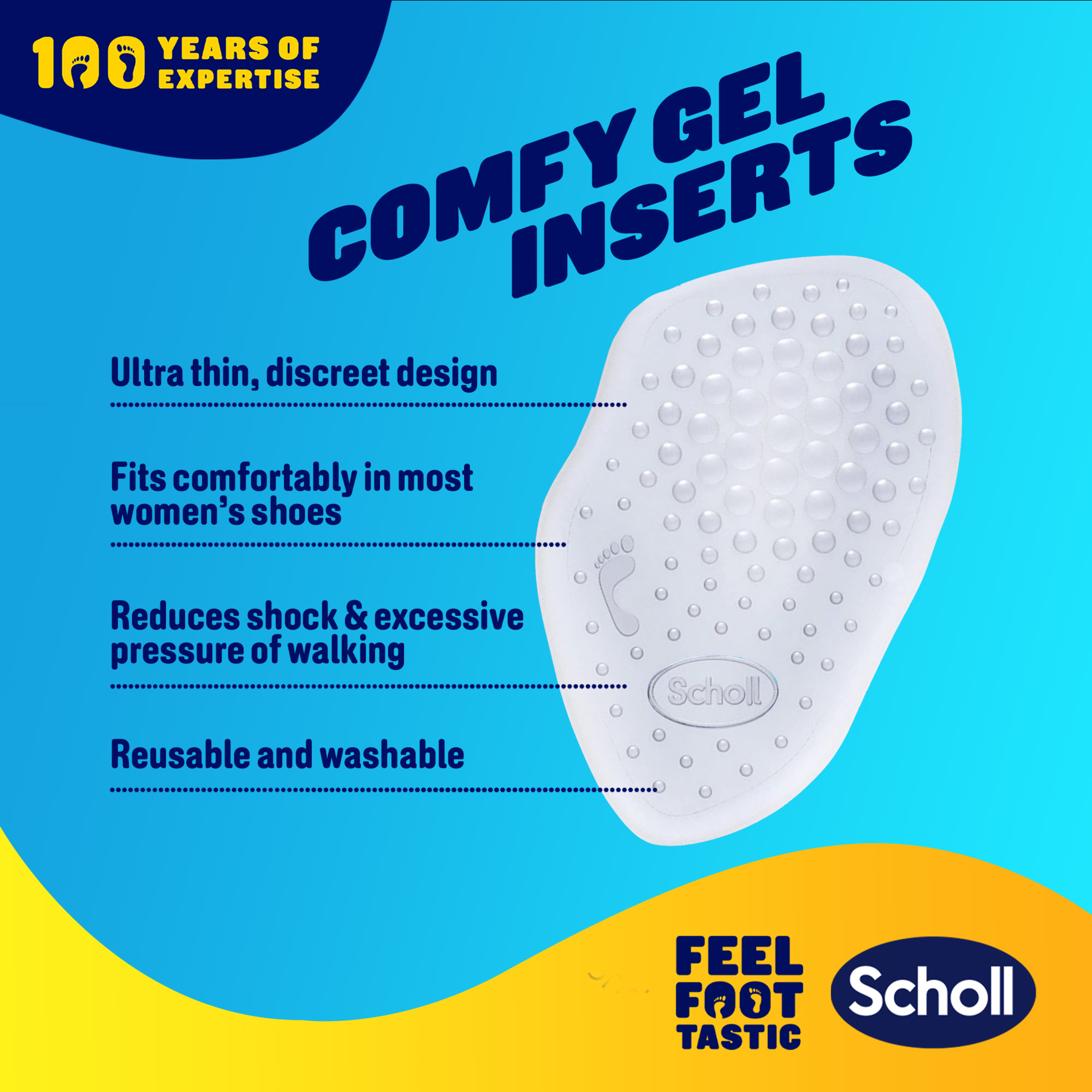 SCHOLL PARTY FEET GEL CUSHIONS 1 PAIR - Image 3