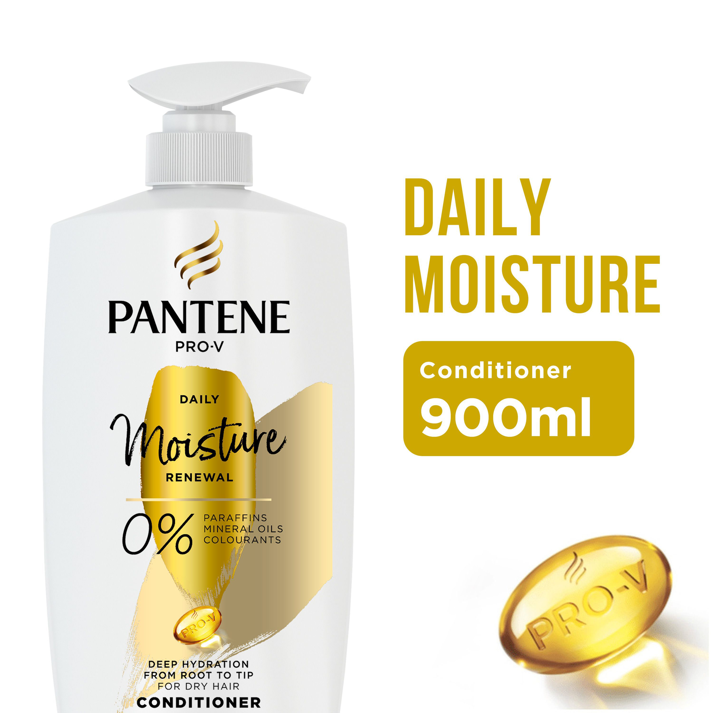 PANTENE PRO V DAILY MOISTURE RENEWAL CONDITIONER 900ML - Image 5
