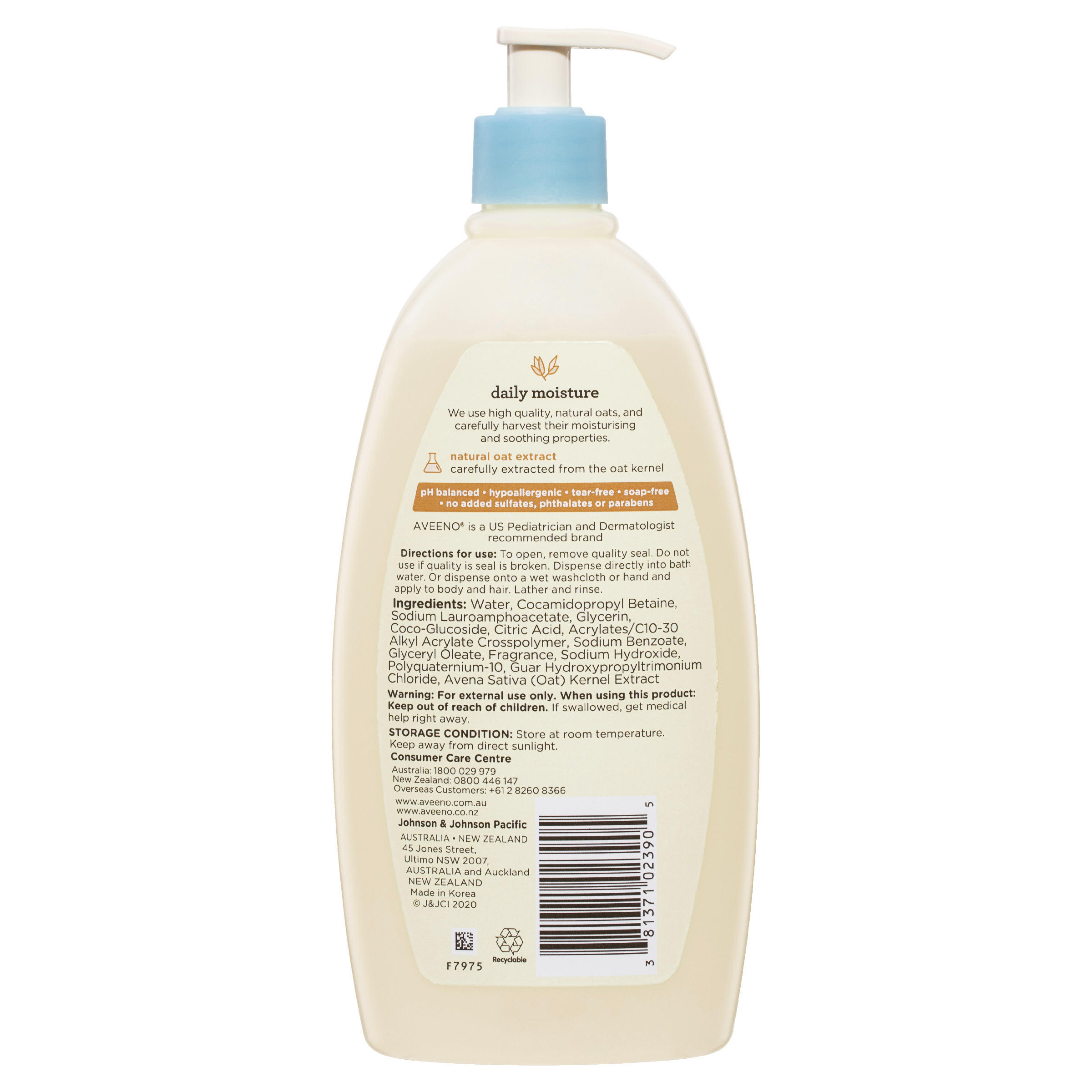AVEENO BABY LIGHTLY SCENTED WASH & SHAMPOO 532ML - Image 2