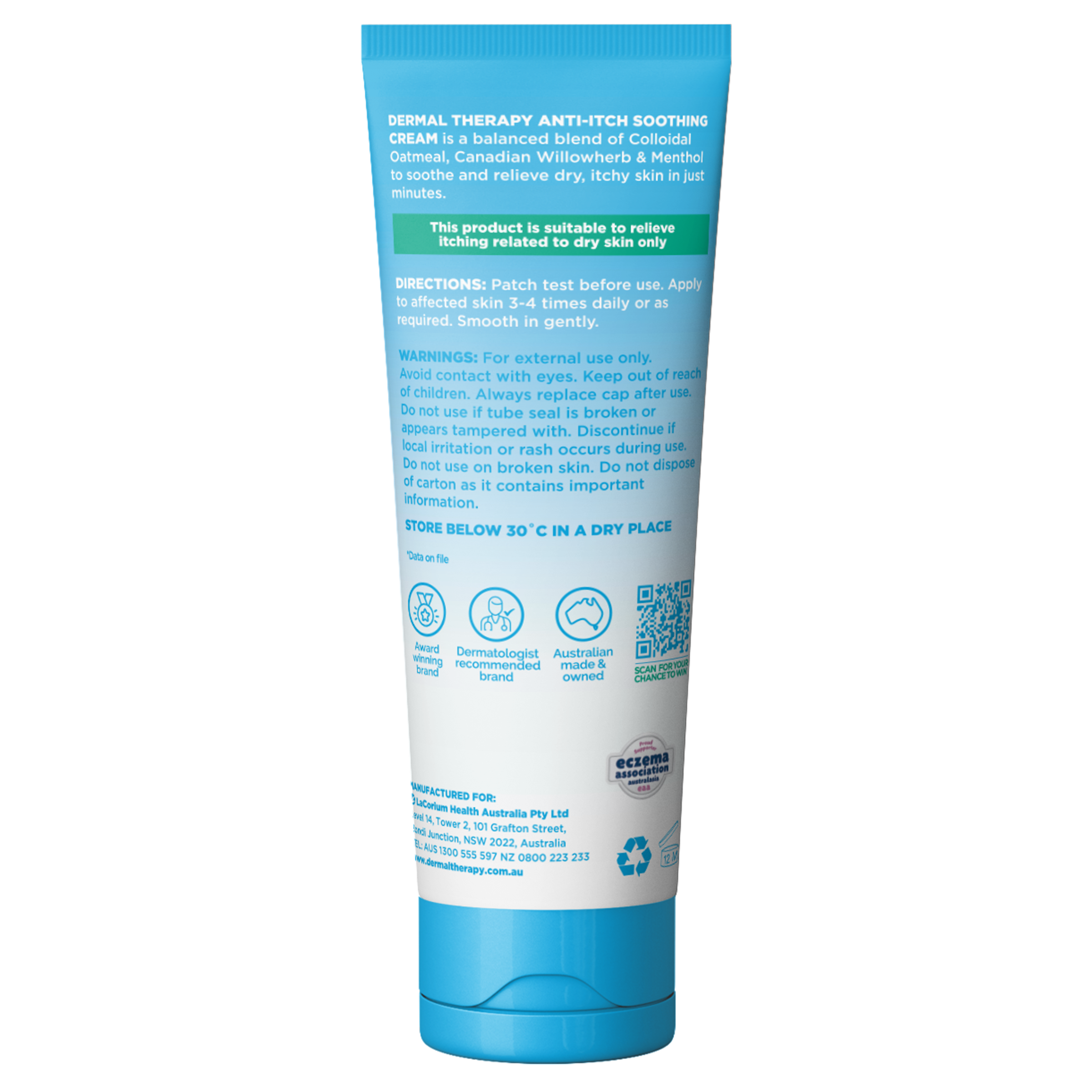 DERMAL THERAPY ANTI-ITCH CREAM 85G - Image 2