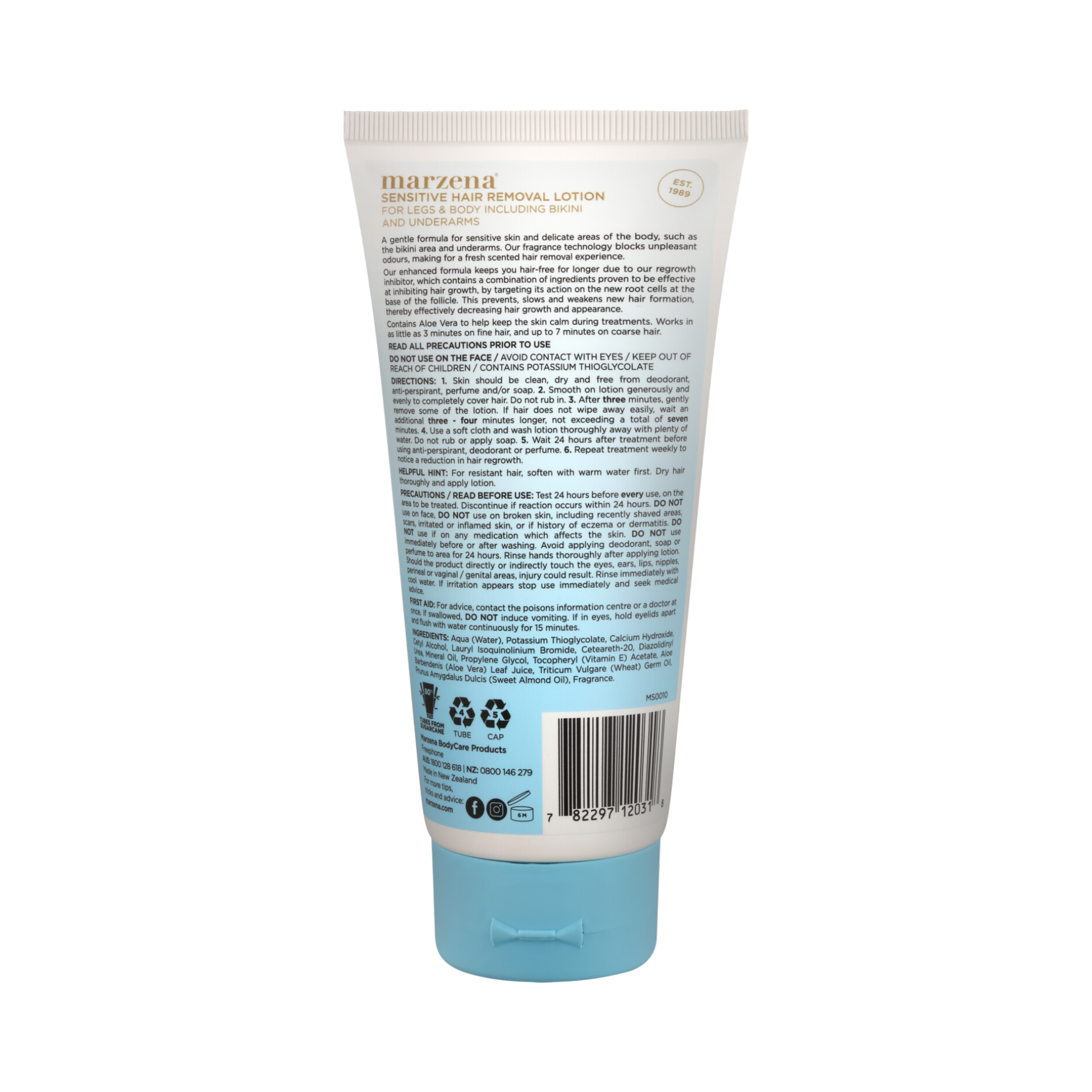 MARZENA HAIR REMOVAL SENSITIVE LOTION 170G - Image 2