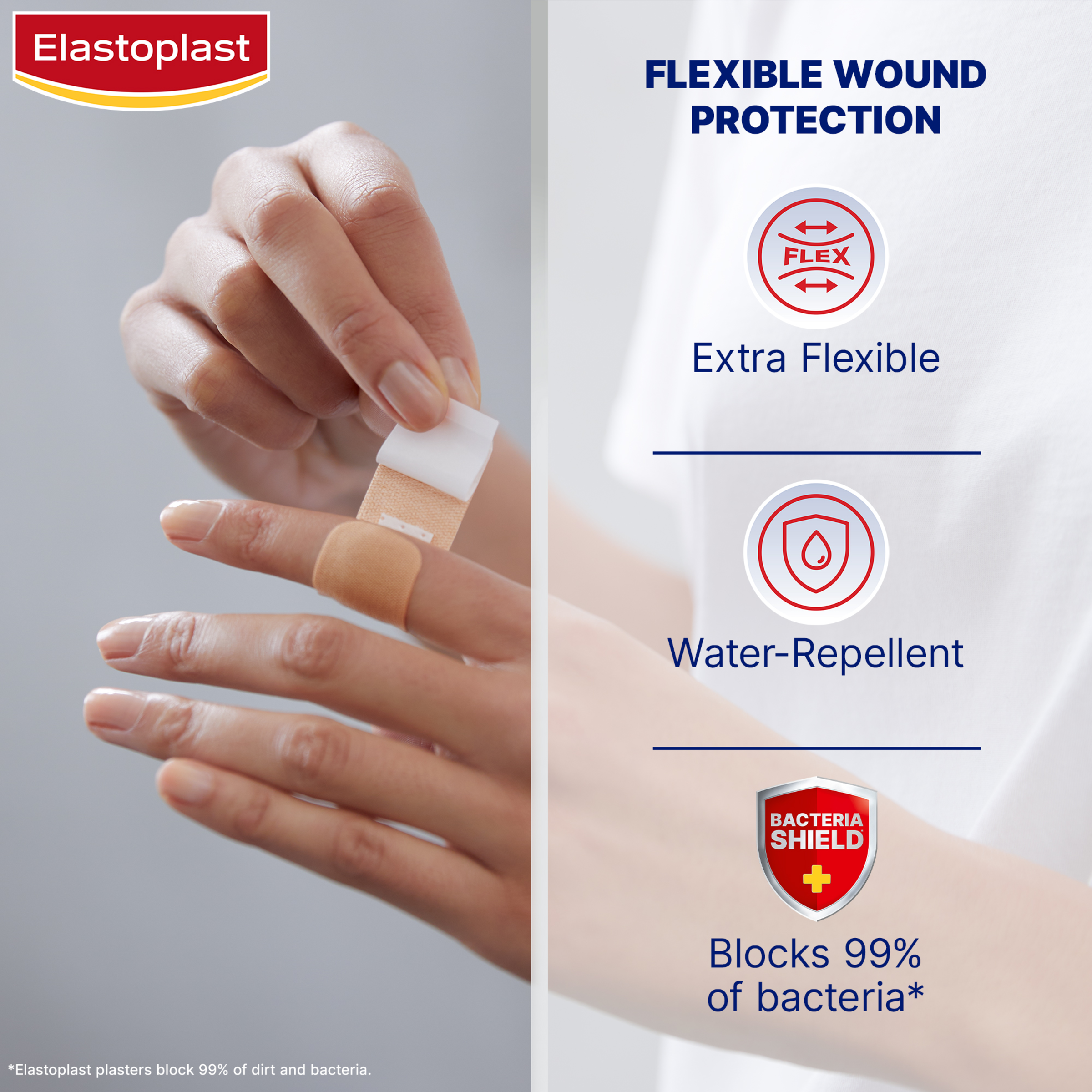 ELASTOPLAST FLEXIBLE FABRIC STRIPS 40 PACK - Image 4