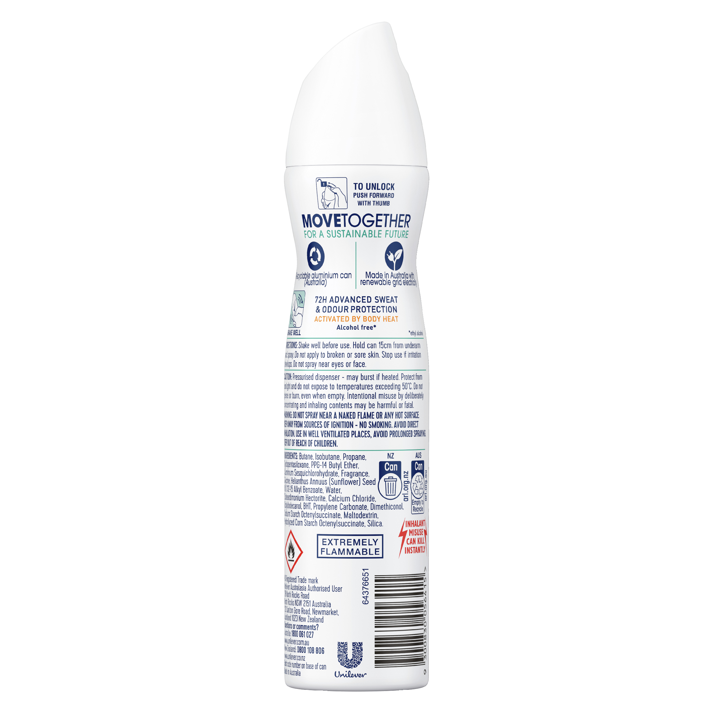 REXONA WOMEN ADVANCE PROTECT ANTIPERSPIRANT SHOWER FRESH 72HR 220ML - Image 2