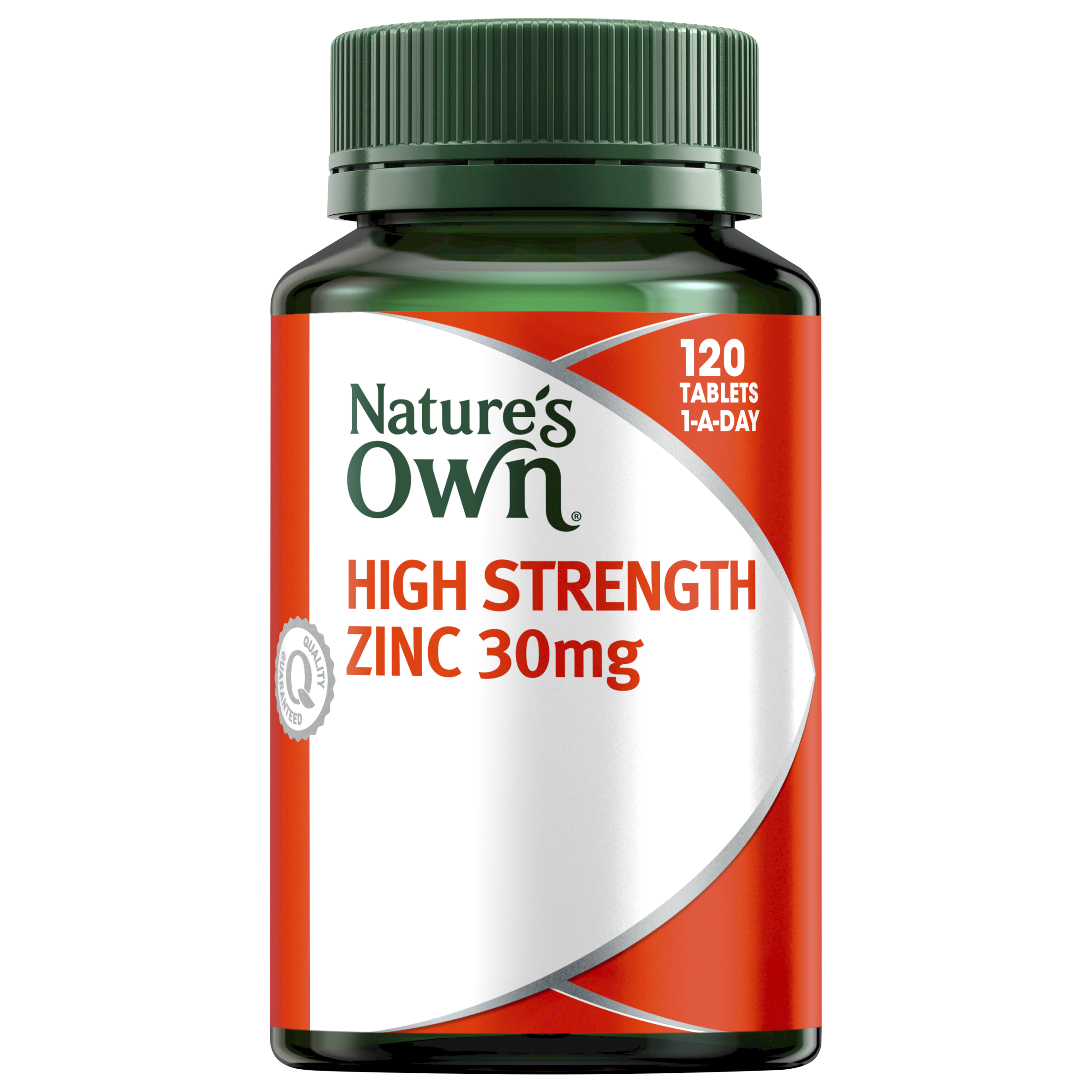 NATURES OWN HIGH STRENGTH ZINC 30MG 120 TABLETS - Image 5