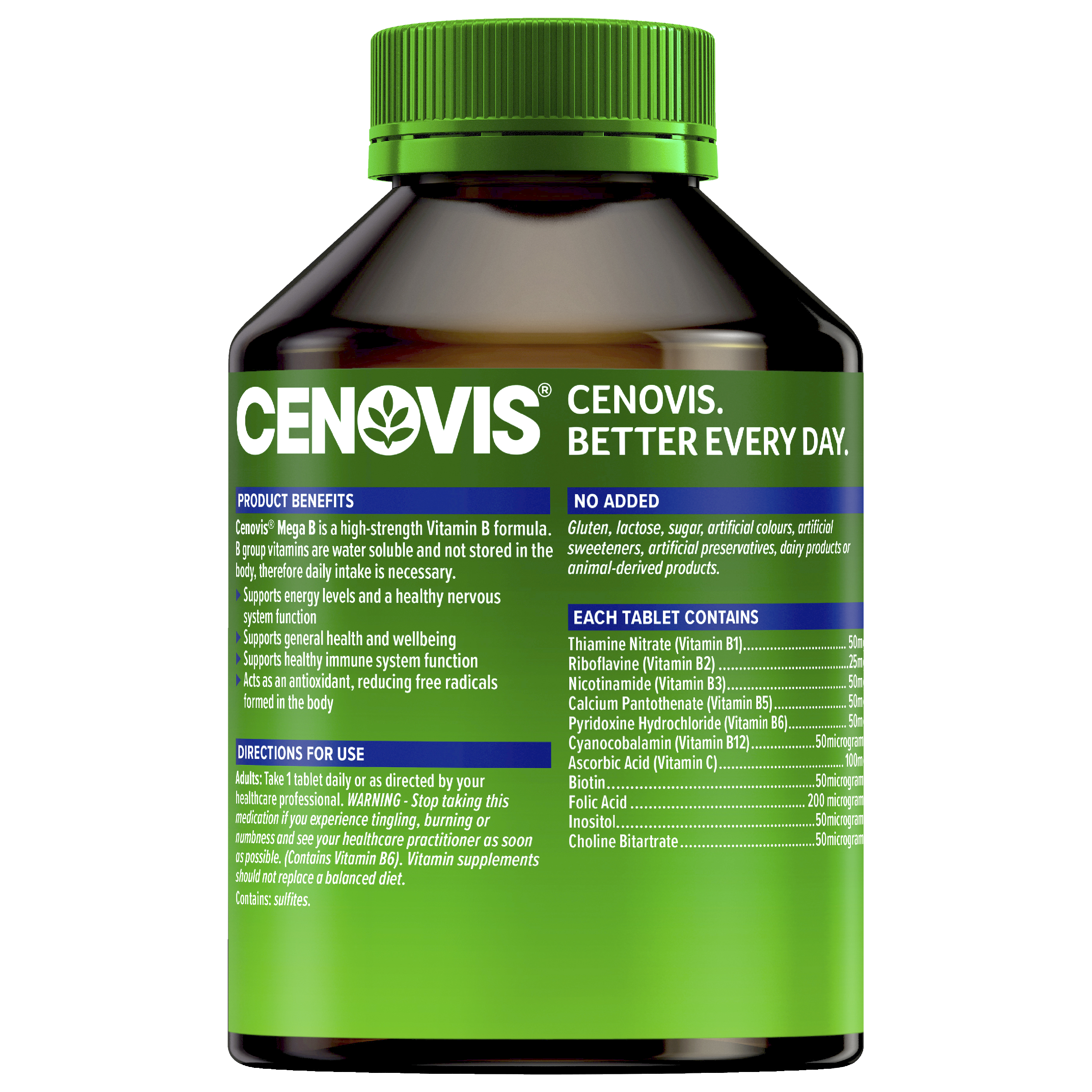 CENOVIS MEGA B 200 TABLETS - Image 4