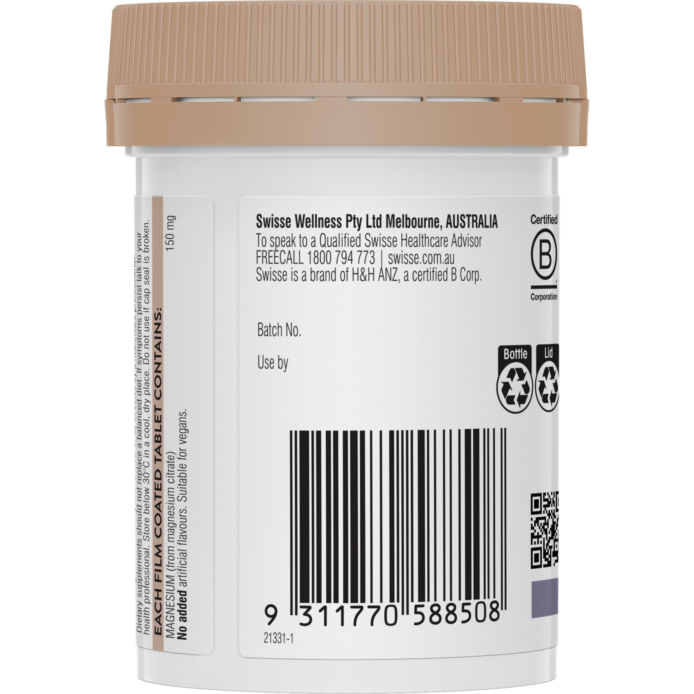 SWISSE ULTIBOOST MAGNESIUM 60 TABLETS - Image 4