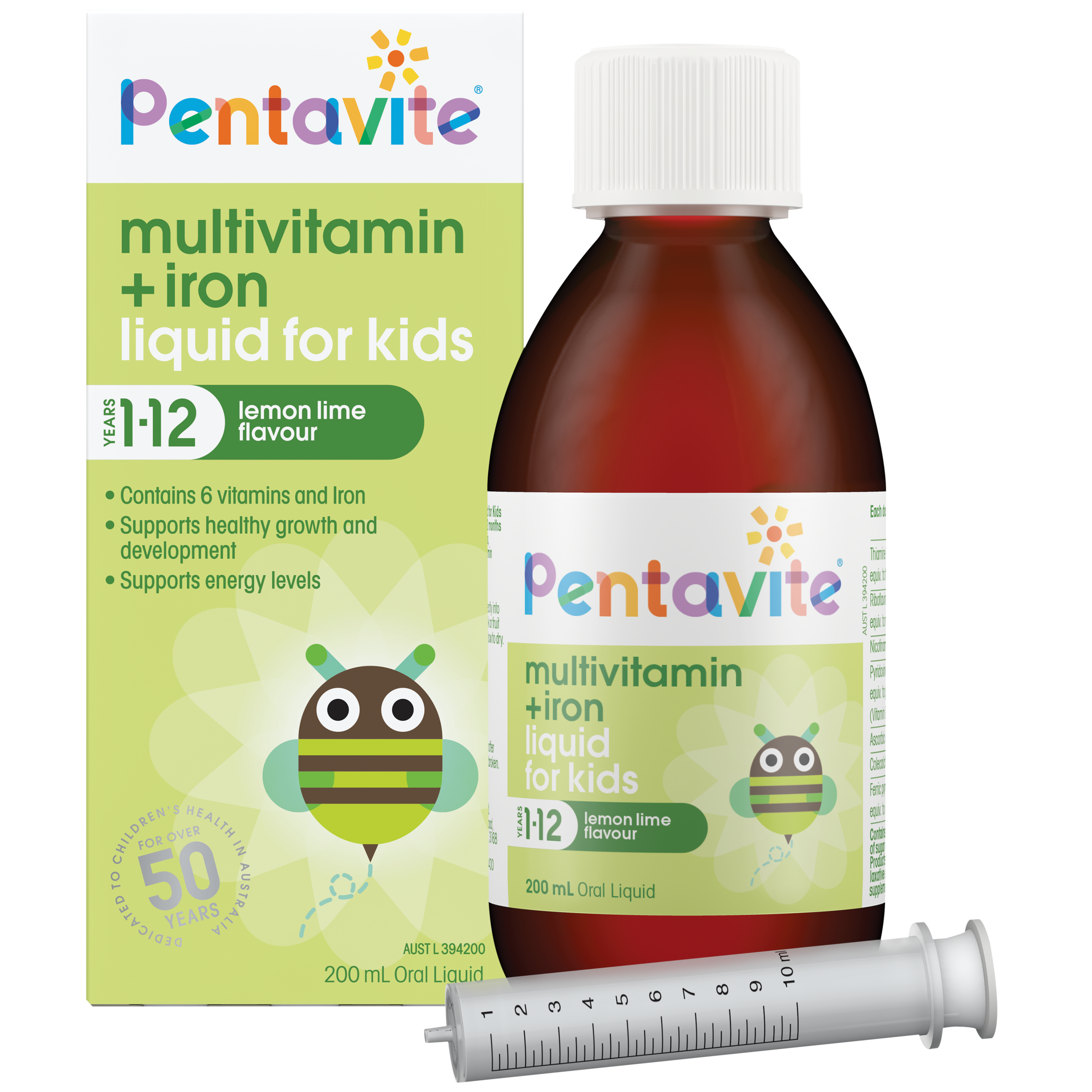 PENTA-VITE KIDS MULTIVITAMIN 1-12 YEARS LIQUID 200ML - Image 5
