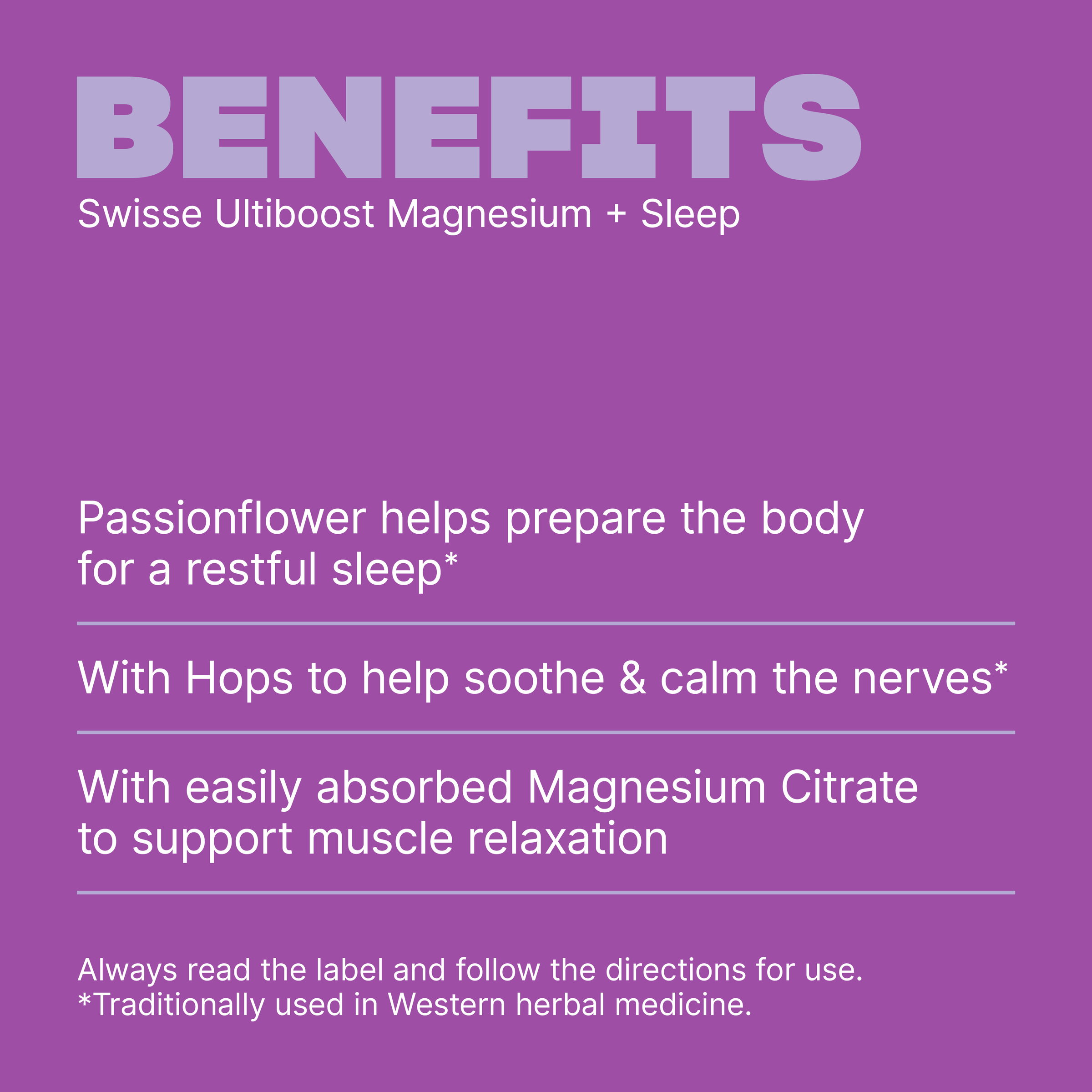 SWISSE ULTIBOOST MAGNESIUM + SLEEP 100 TABLETS - Image 3