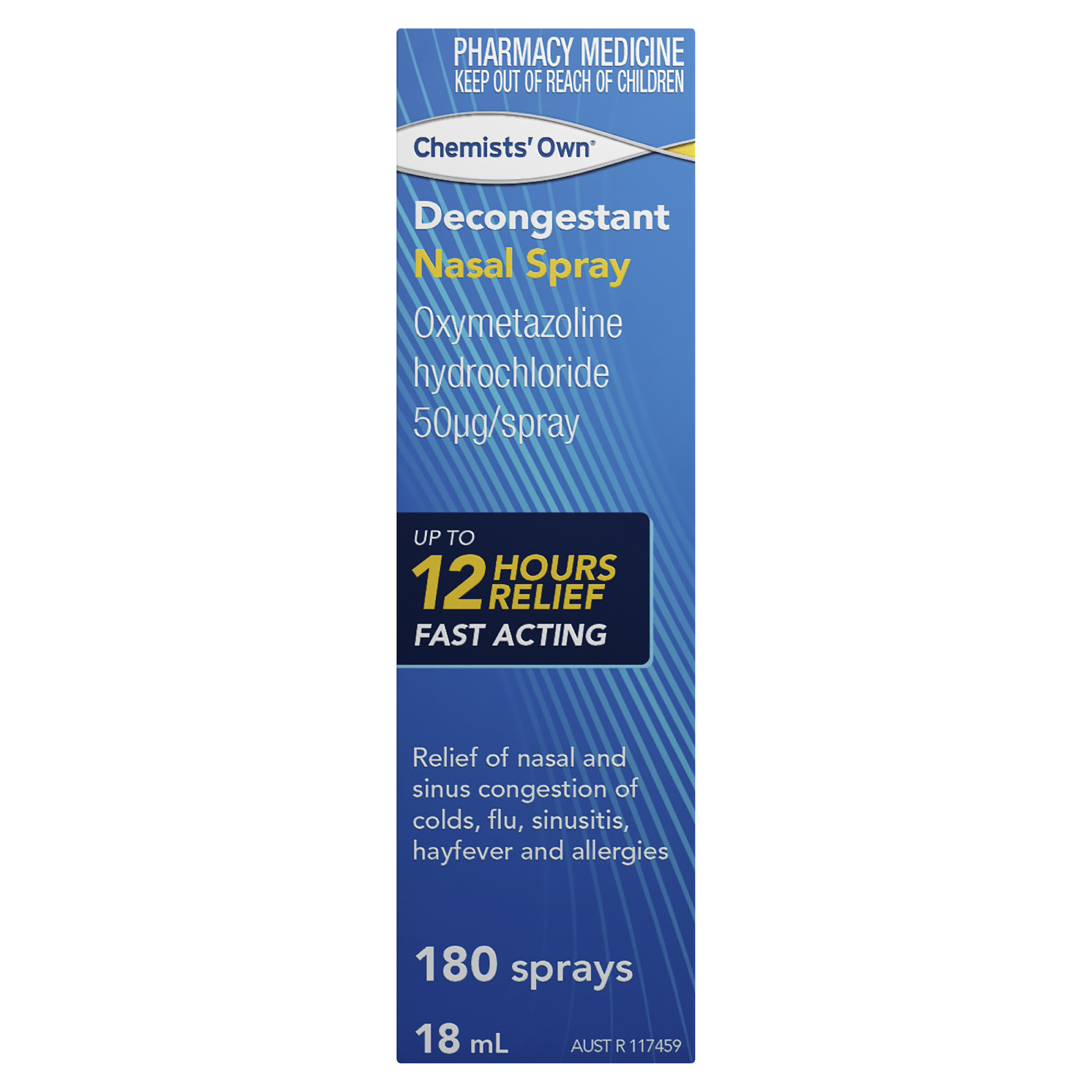 CHEMISTS OWN NASAL DECONGESTANT SPRAY 18ML - Image 2