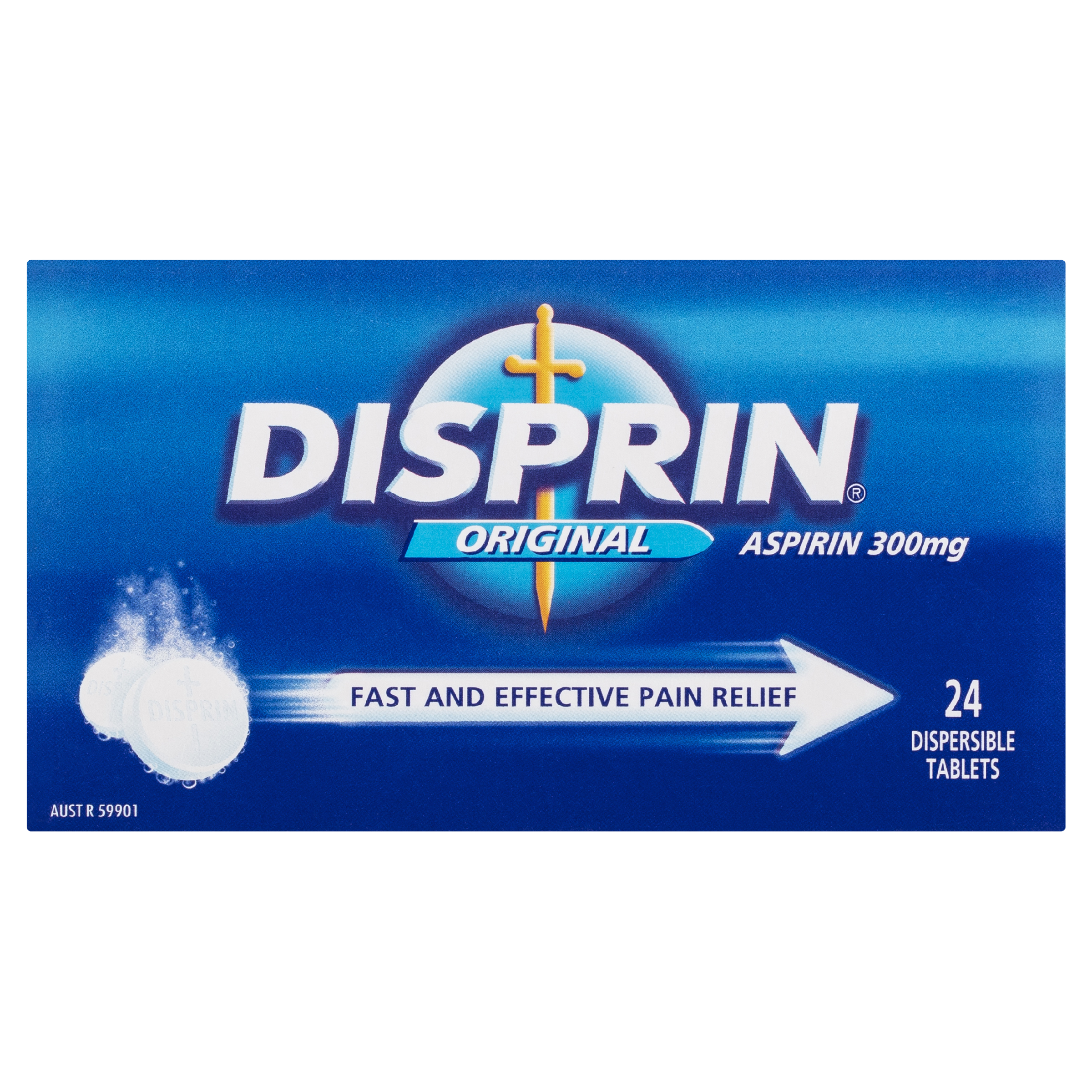 DISPRIN ORIGINAL ASPIRIN 300MG 24 TABLET - Image 2