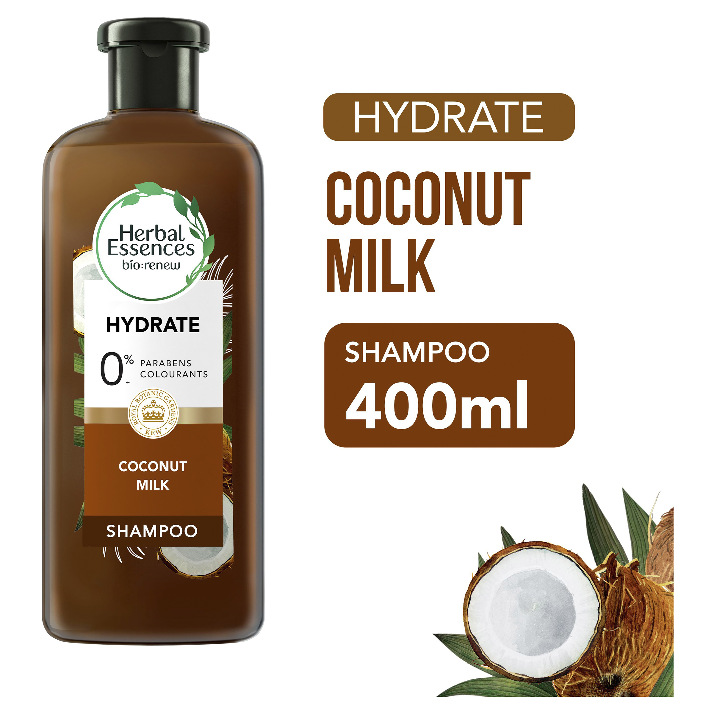 HERBAL ESSENCES BIO RENEW COCONUT MILK SHAMPOO 400ML - Image 10