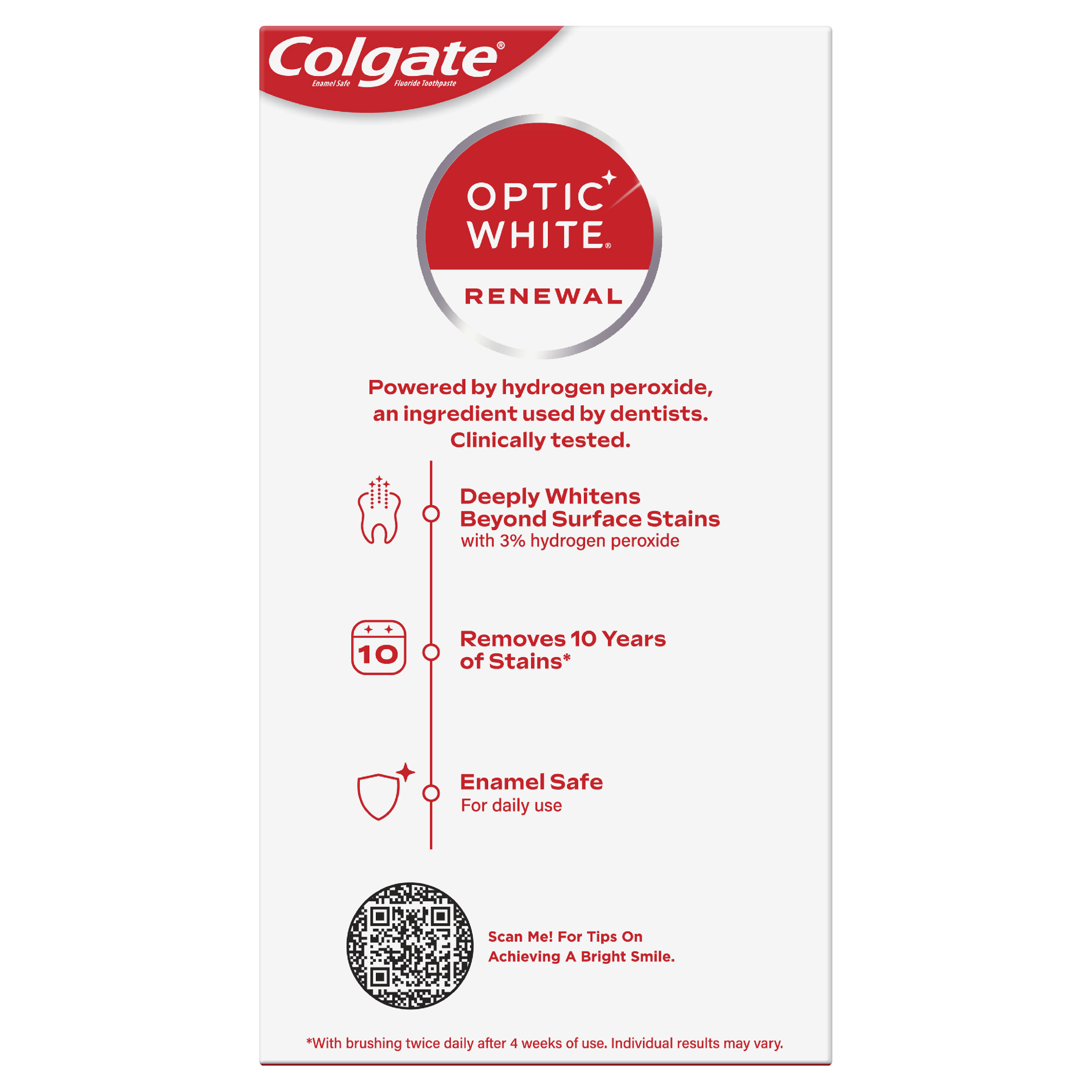 COLGATE TOOTHPASTE OPTIC WHITE LASTING FRESH 85G - Image 4