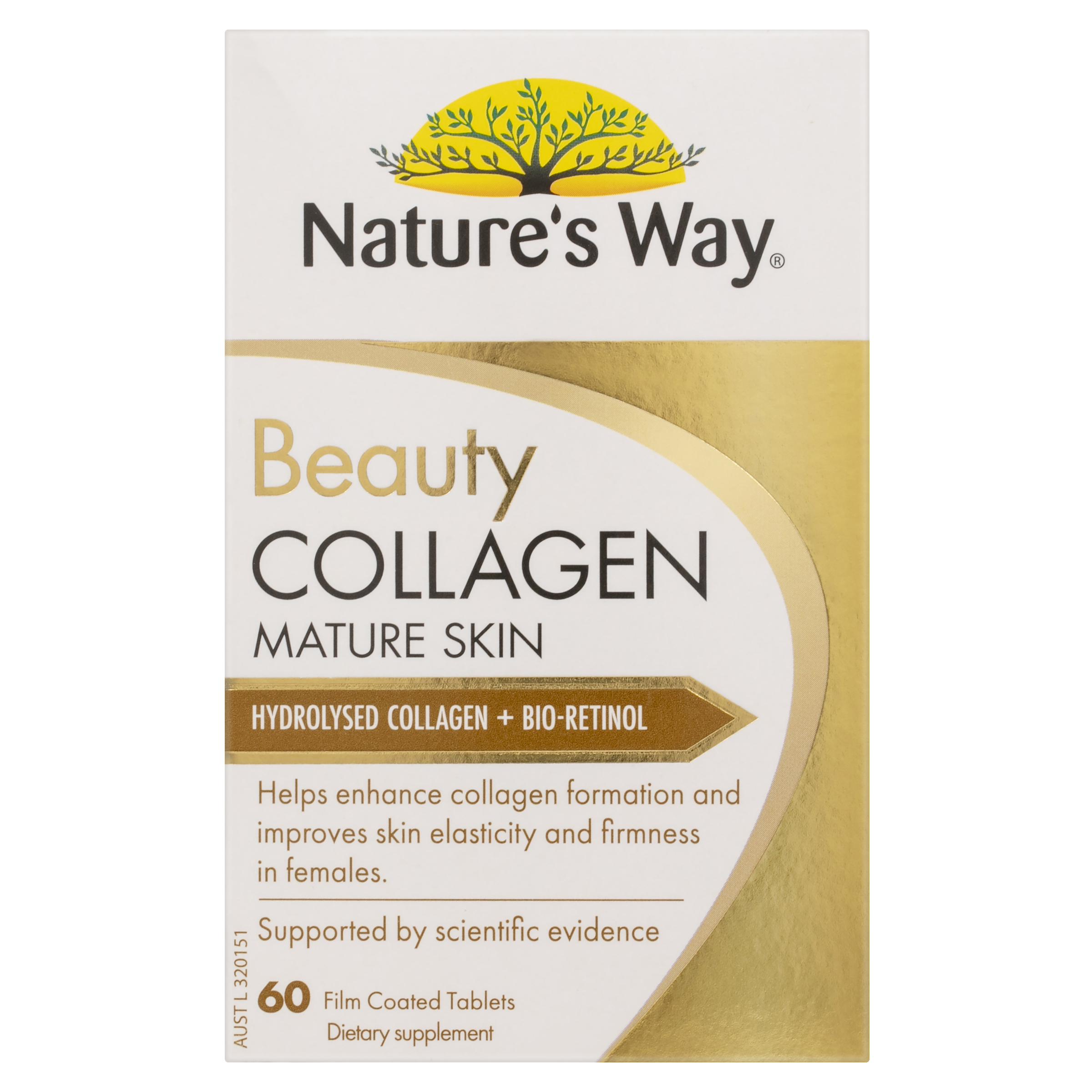 NATURES WAY BEAUTY COLLAGEN MATURE SKIN 60 TABLETS