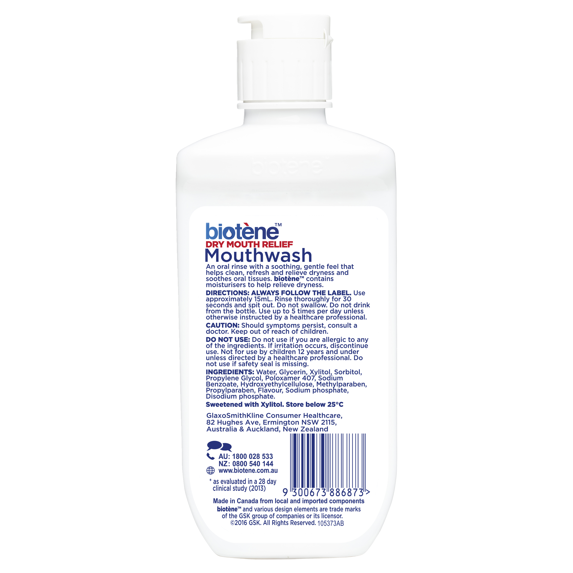 BIOTENE DRY MOUTH ORAL RINSE MOISTURISING 235ML - Image 2