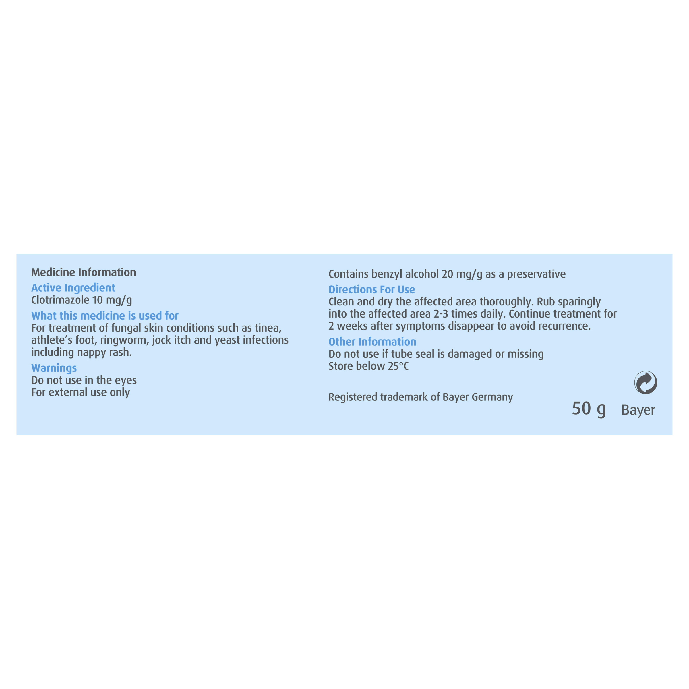 CANESTEN CLOTRIMAZOLE ANTI-FUNGAL CREAM 50G - Image 4